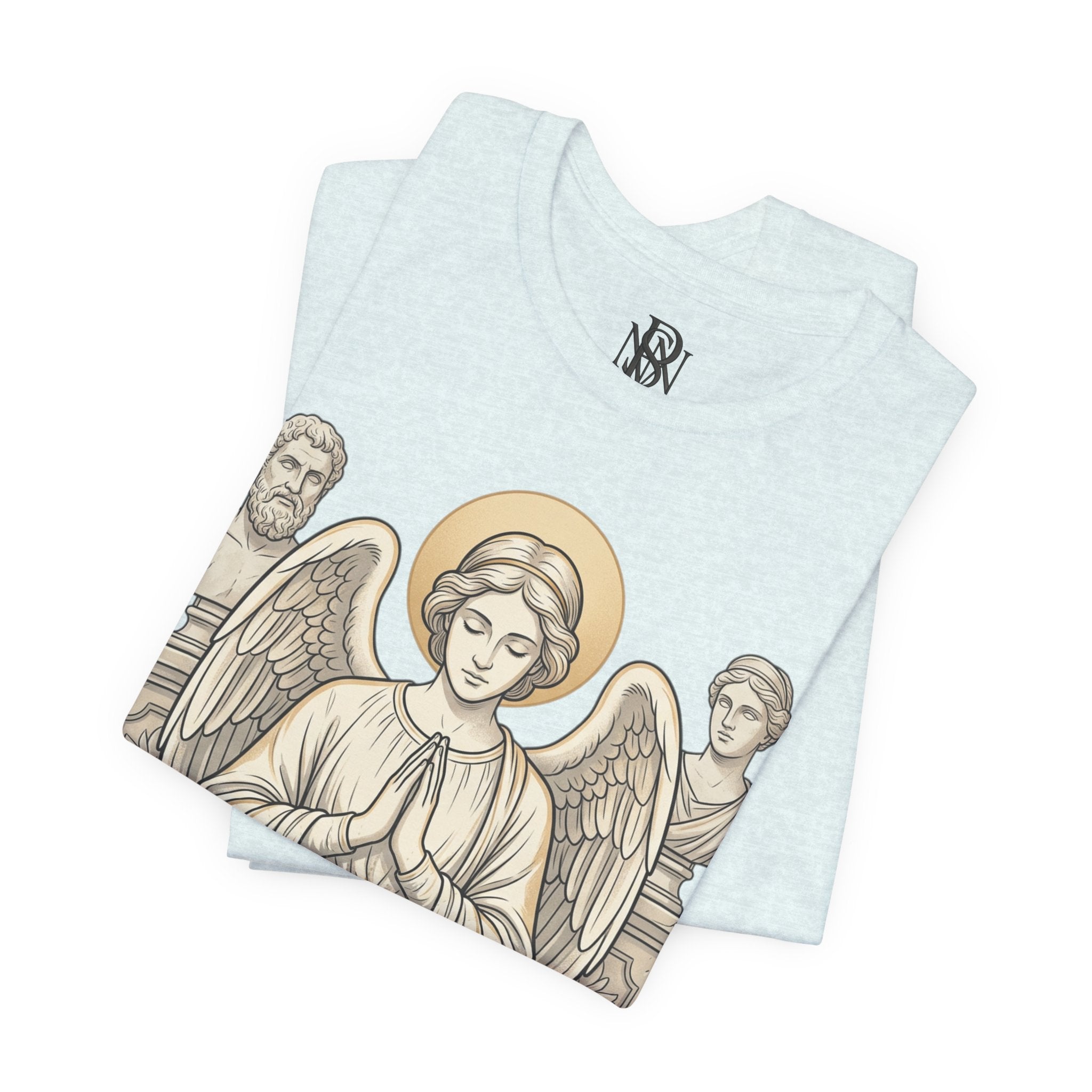Faith Over Fear Tee — Angel Wings Christian Graphic T-Shirt