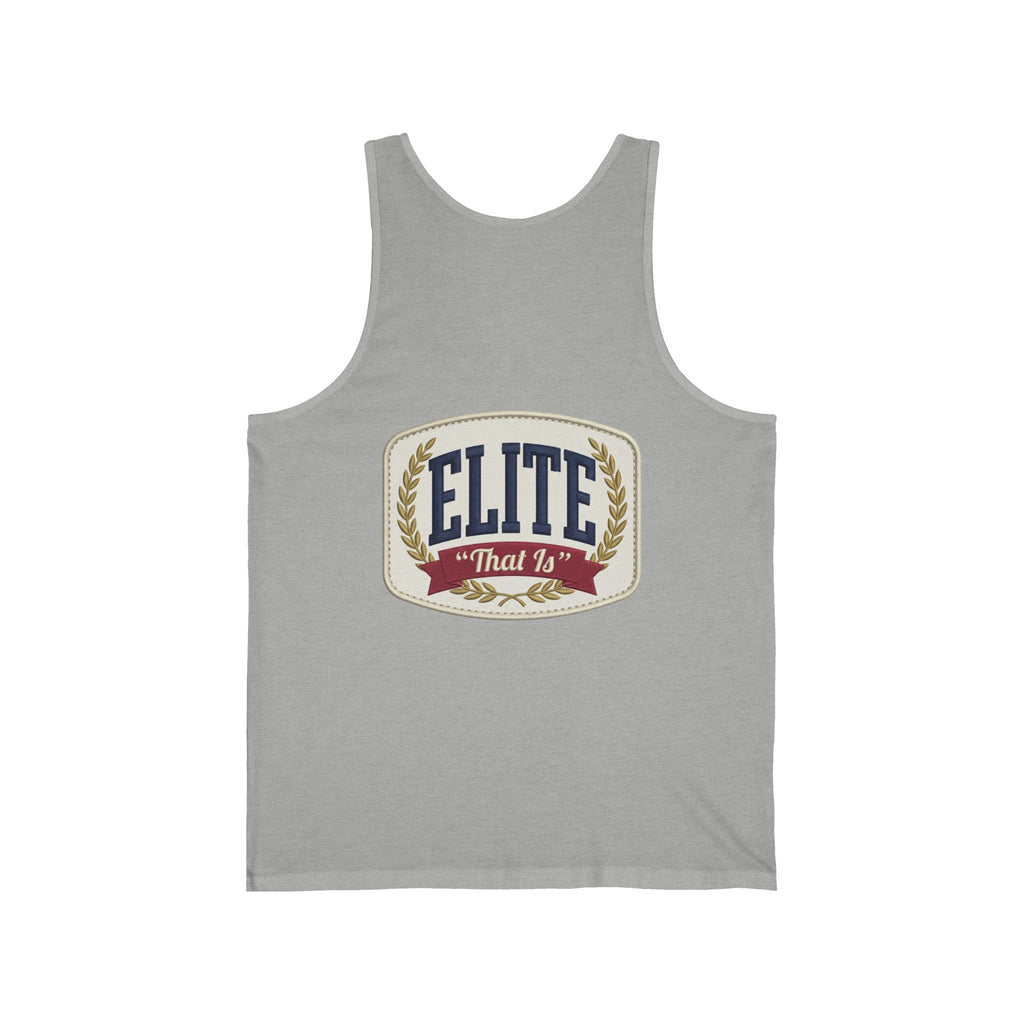 Elite "Built Different" Tank Top — Retro Athletic Graphic Muscle Tank