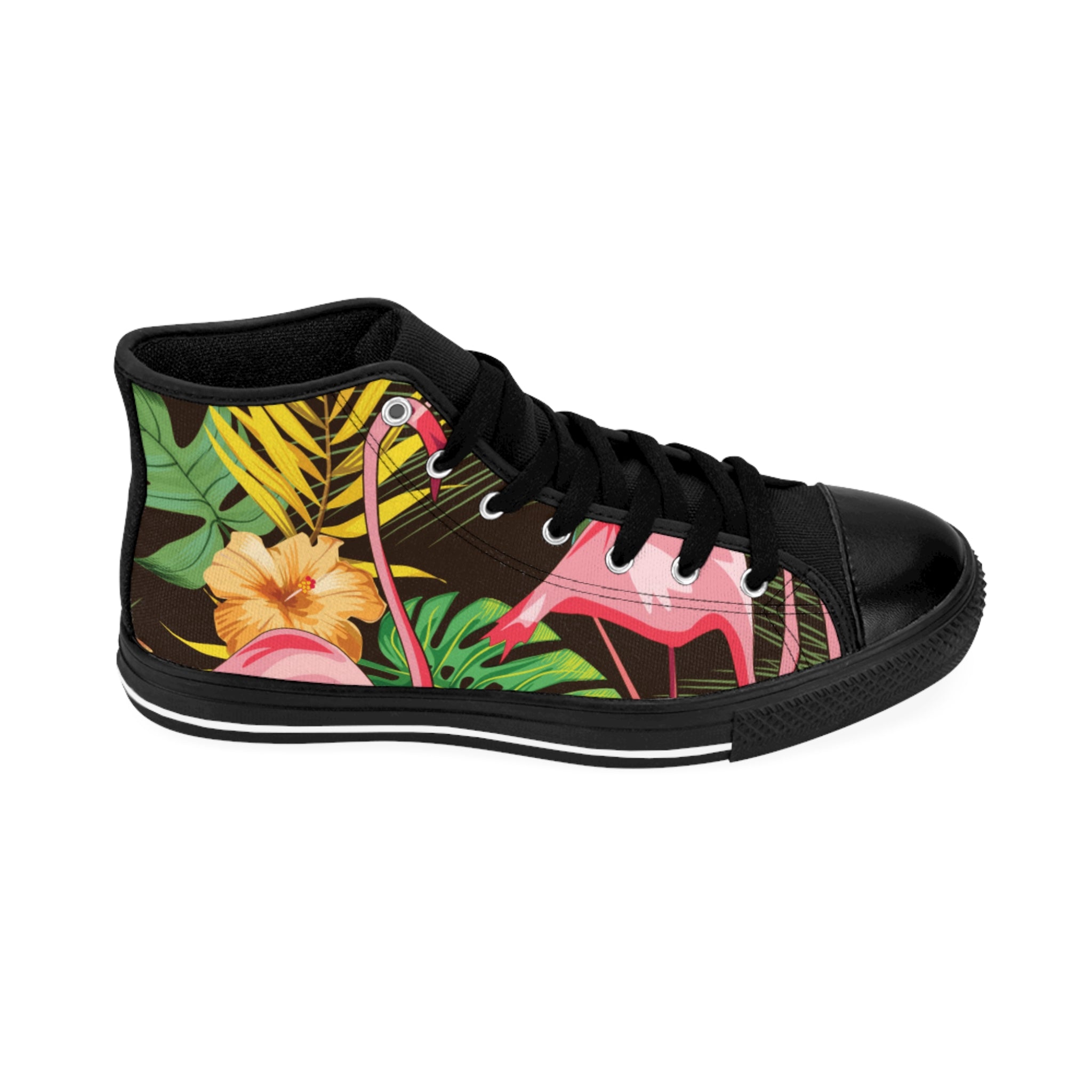 Tropical Flamingo High-Top Sneakers
