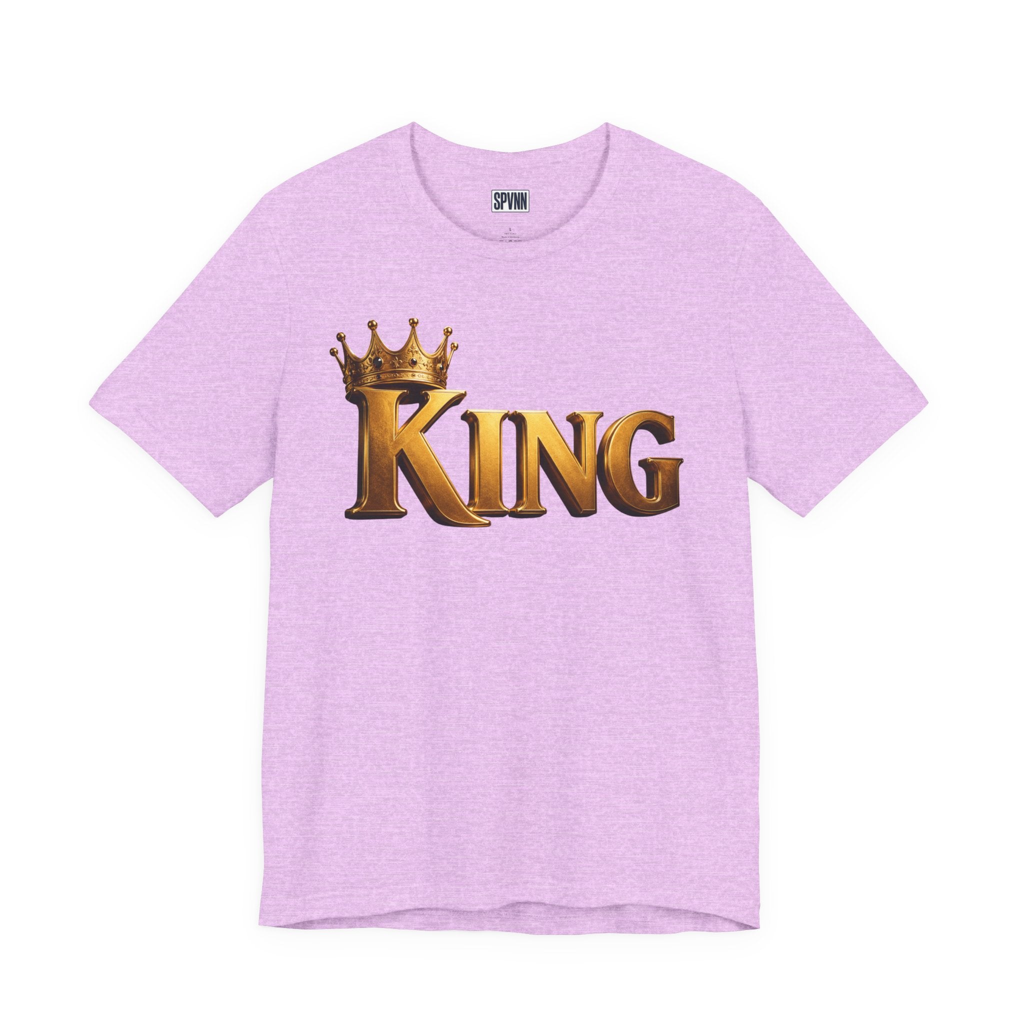 King Graphic Tee — Gold Crown Shirt for Men & Fathers