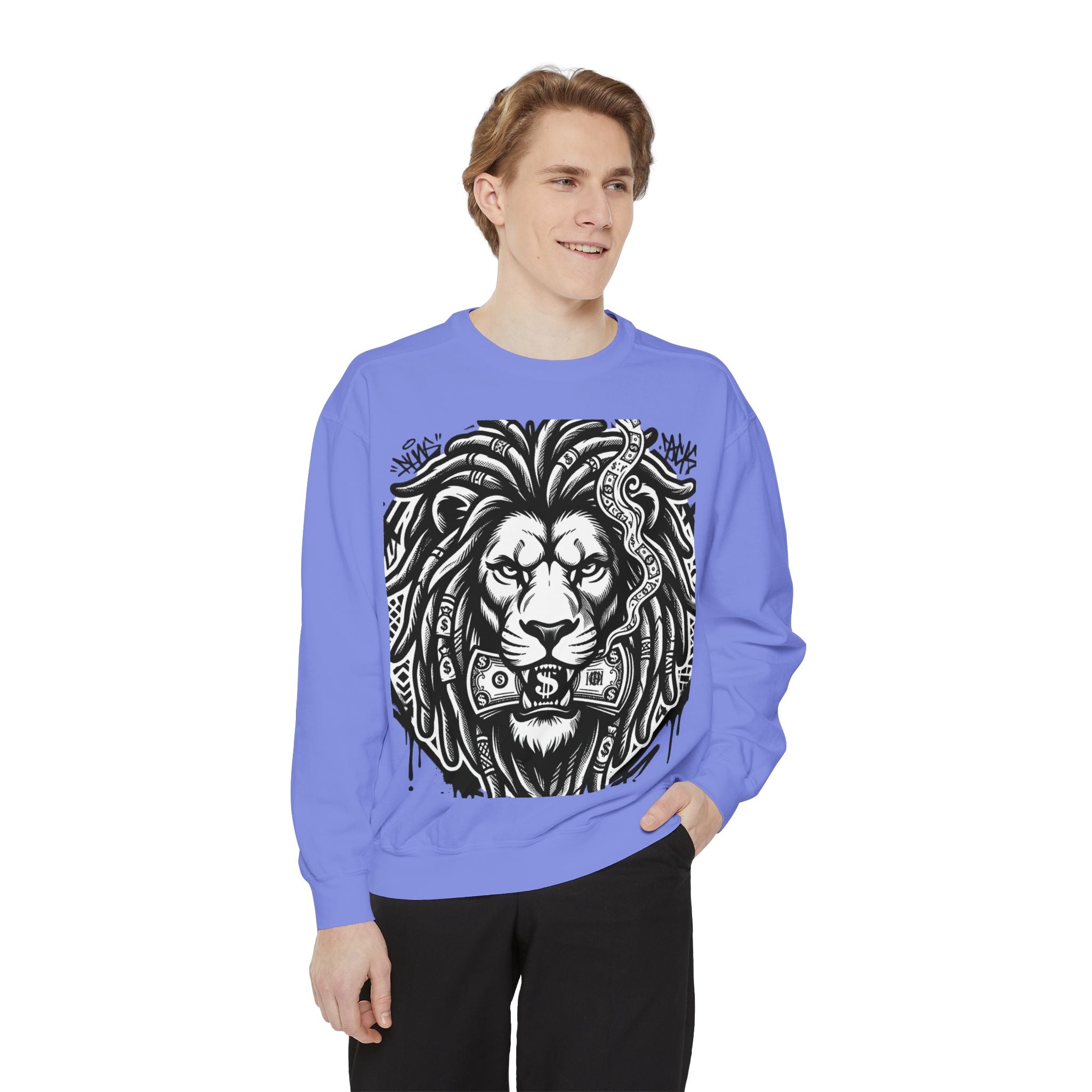 SPVNN Graffiti Lion Crewneck — Built Different Sweatshirt