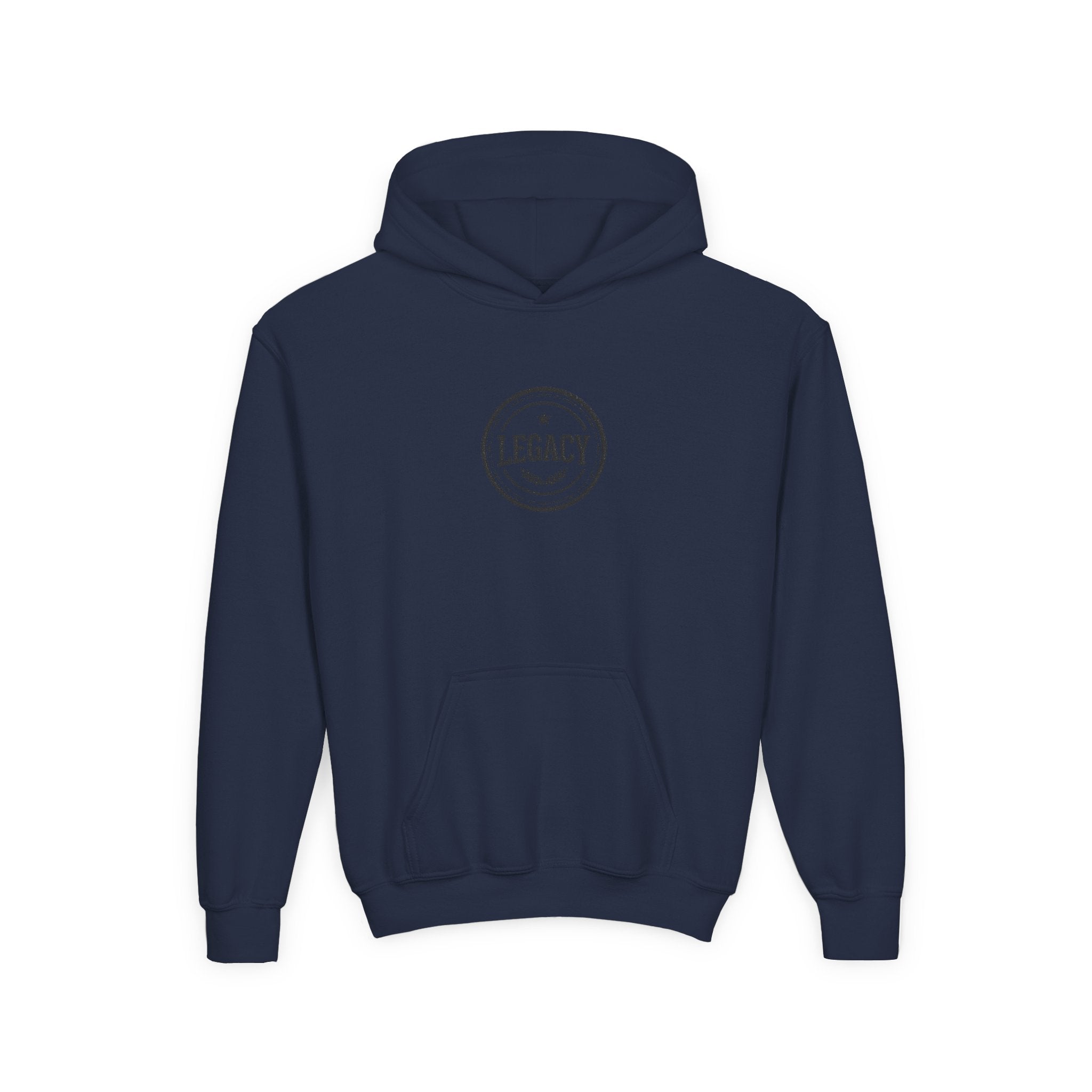 Youth Hoodie – 'Legacy' Vintage Circle Logo Sweatshirt