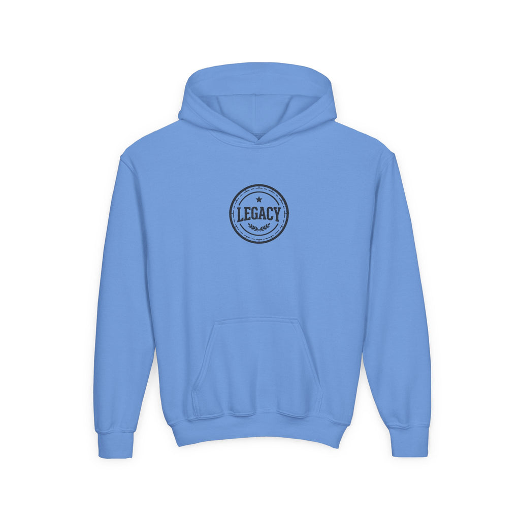 Youth Hoodie – 'Legacy' Vintage Circle Logo Sweatshirt