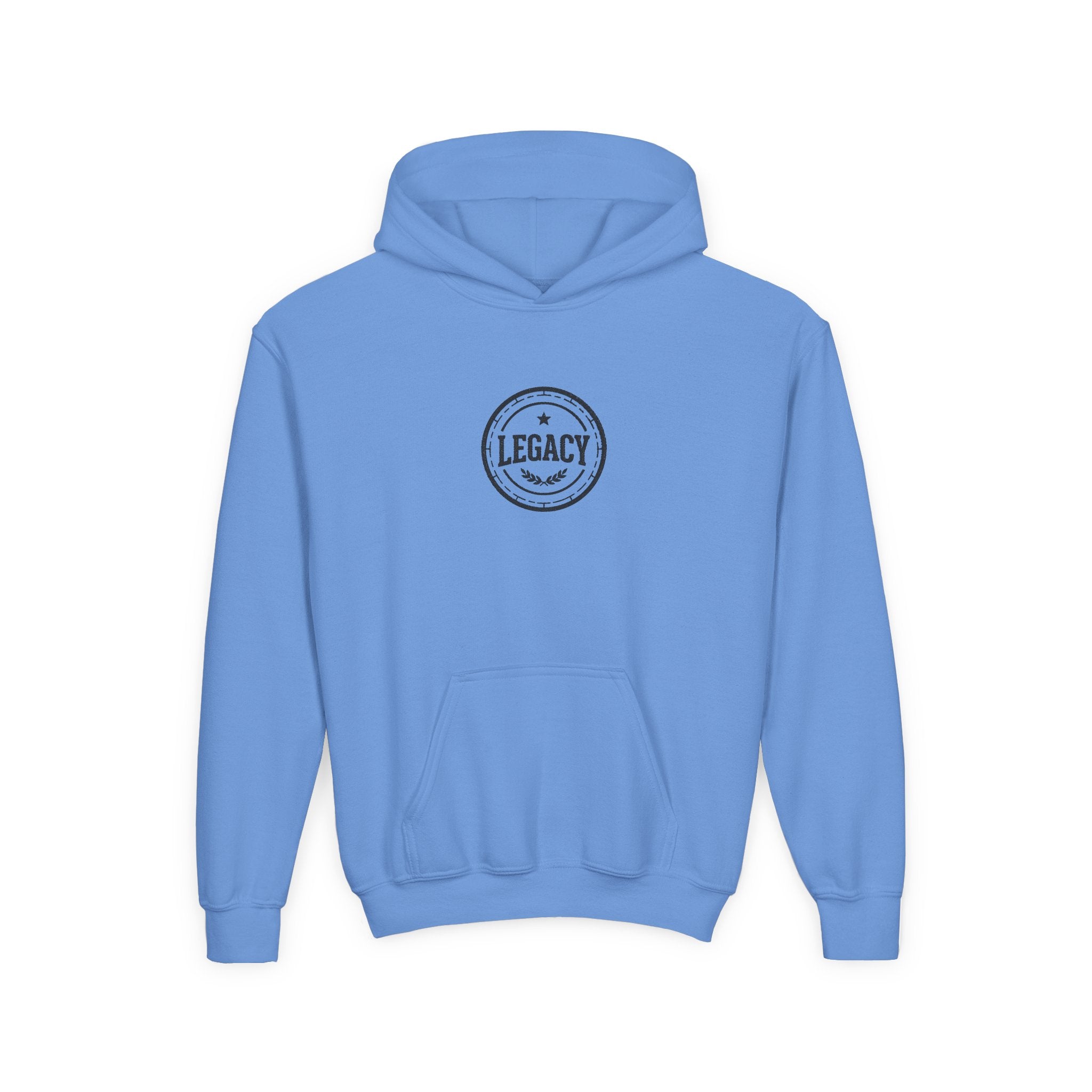 Youth Hoodie – 'Legacy' Vintage Circle Logo Sweatshirt