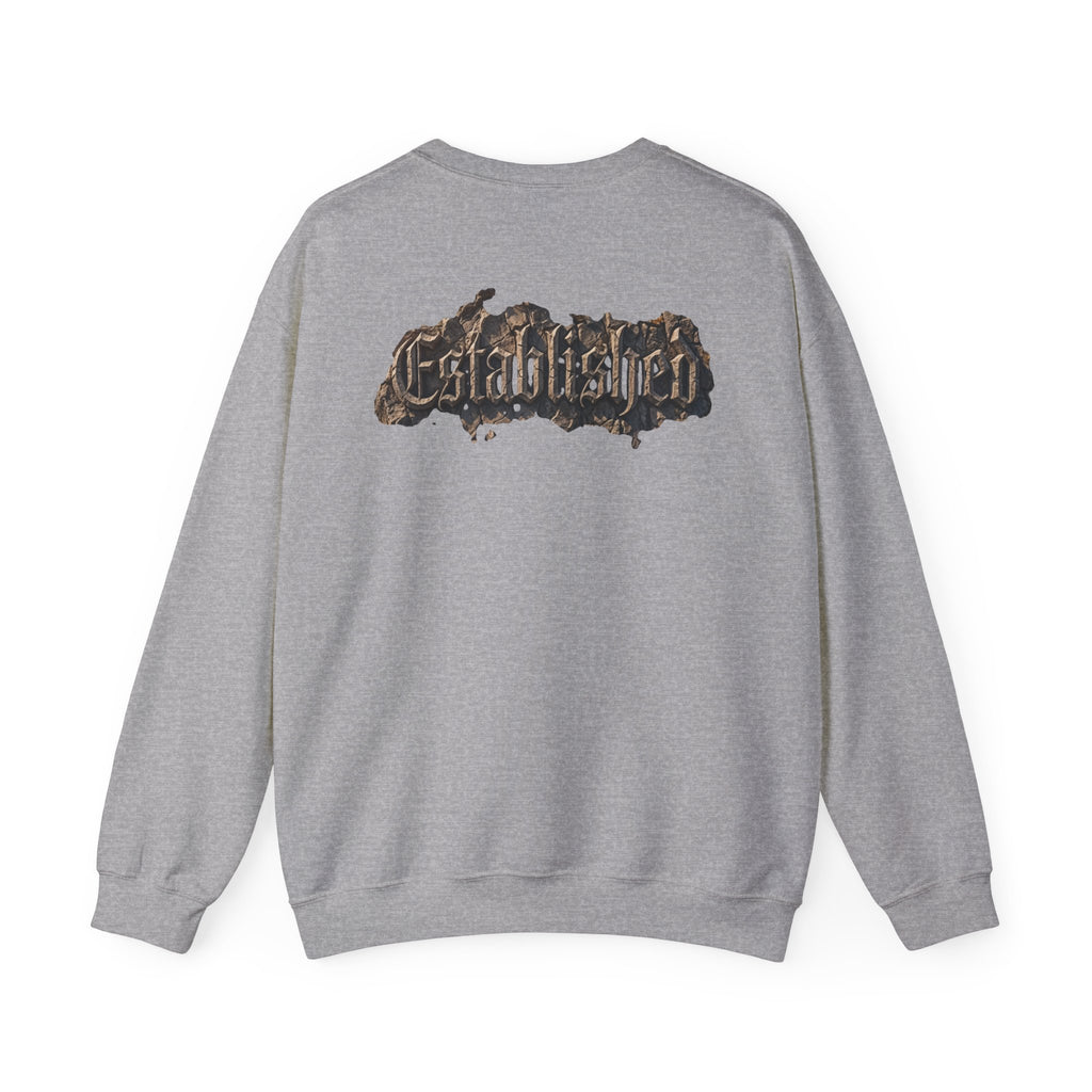 Established Gothic Crewneck Sweatshirt — Vintage Metal Band Style