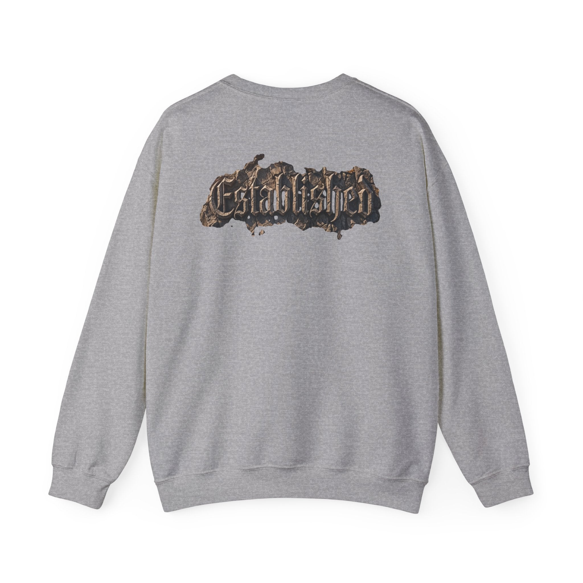 Established Gothic Crewneck Sweatshirt — Vintage Metal Band Style
