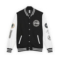 SPVNN Red & White Varsity Letterman Jacket – Embroidered Patch Logo