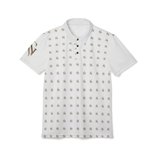 SPVNN All-Over Palm Print Polo — White Luxury Streetwear Shirt