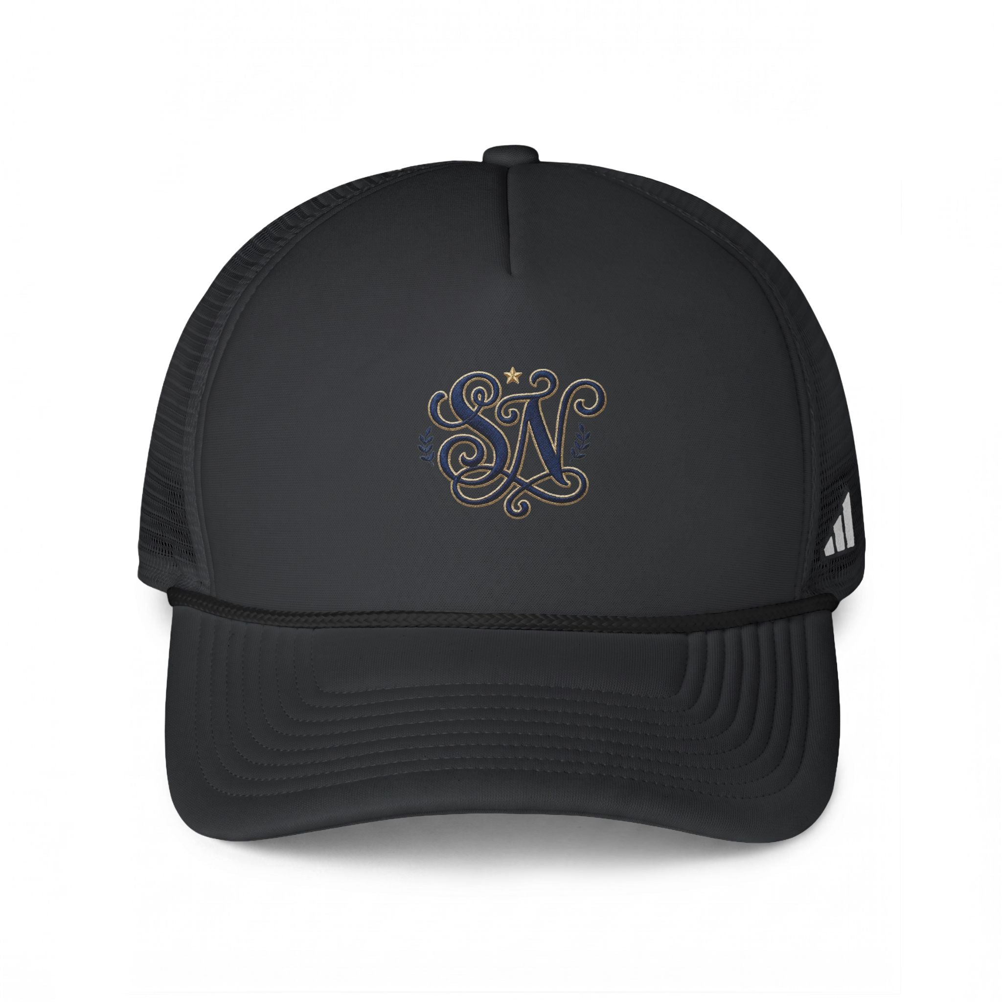 Trucker Cap — Embroidered 'SN' Logo Snapback
