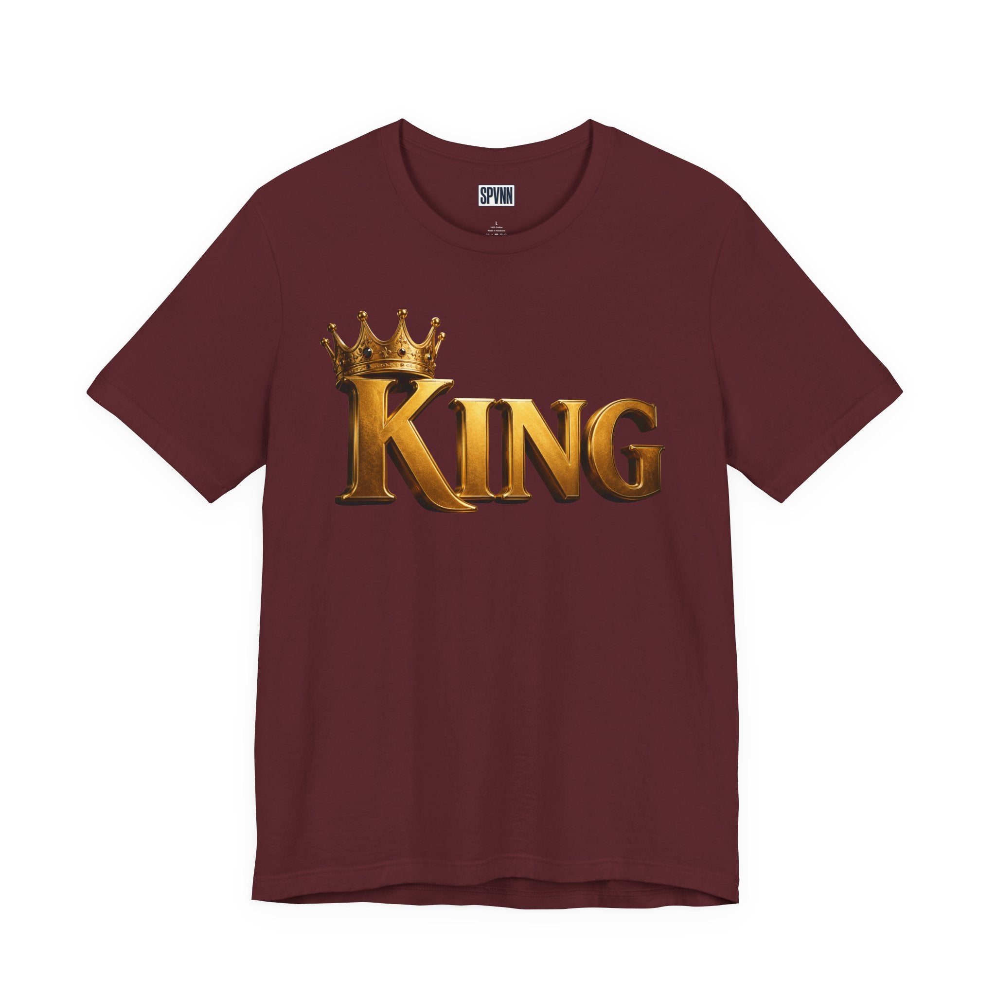 King Graphic Tee — Gold Crown Shirt for Men & Fathers