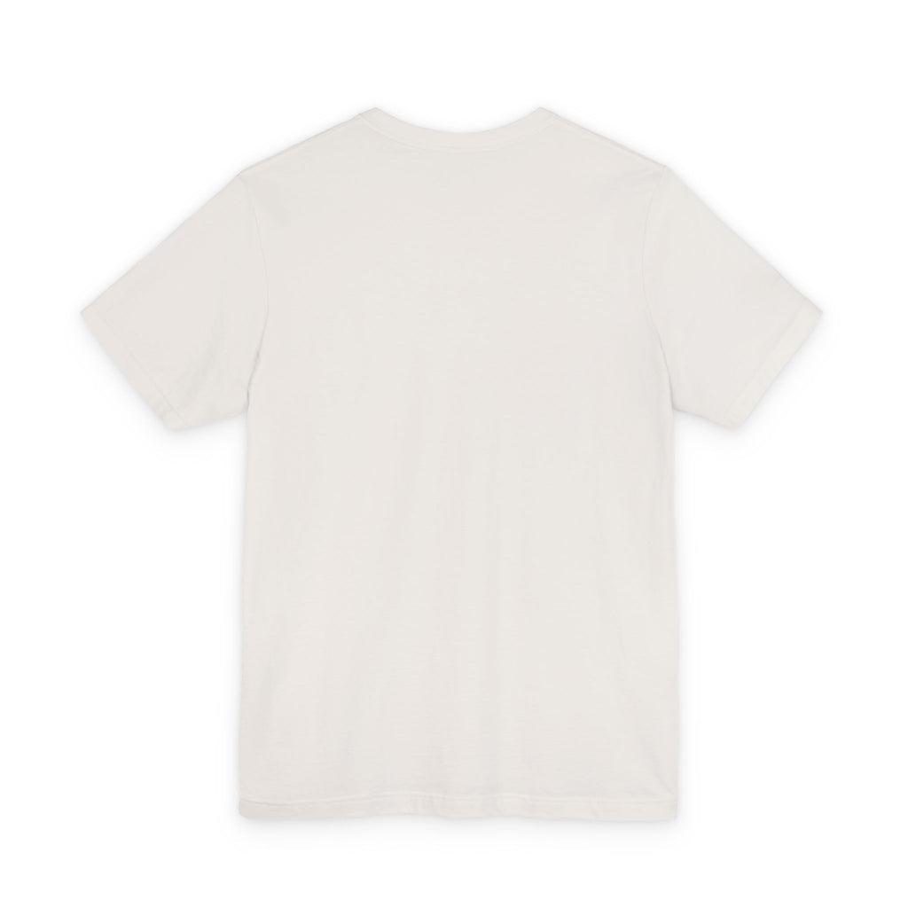 T-Shirt — Minimal Tiny Rose Chest Graphic, Casual Everyday Tee