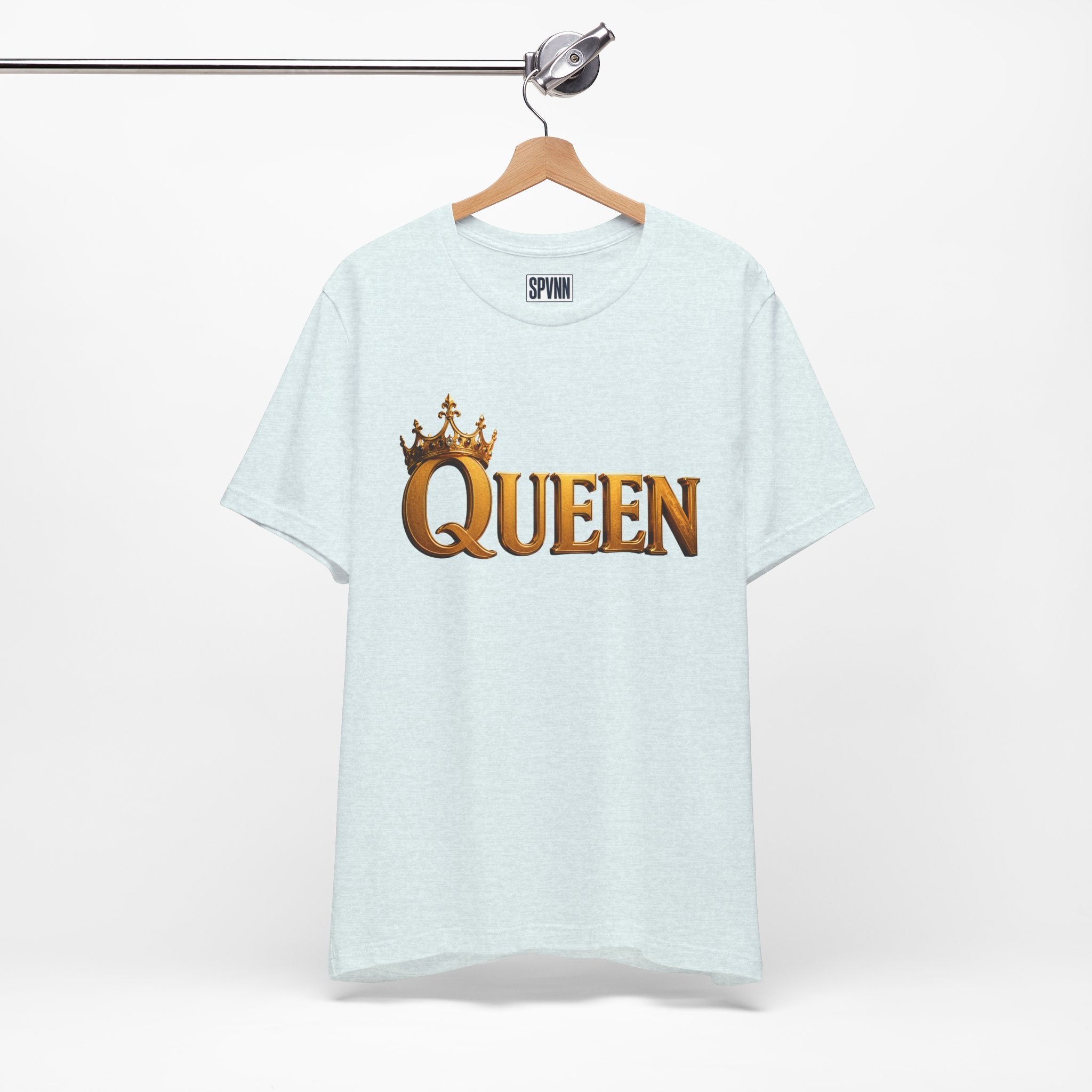 Queen Crown T-Shirt — Gold Royalty Graphic Tee