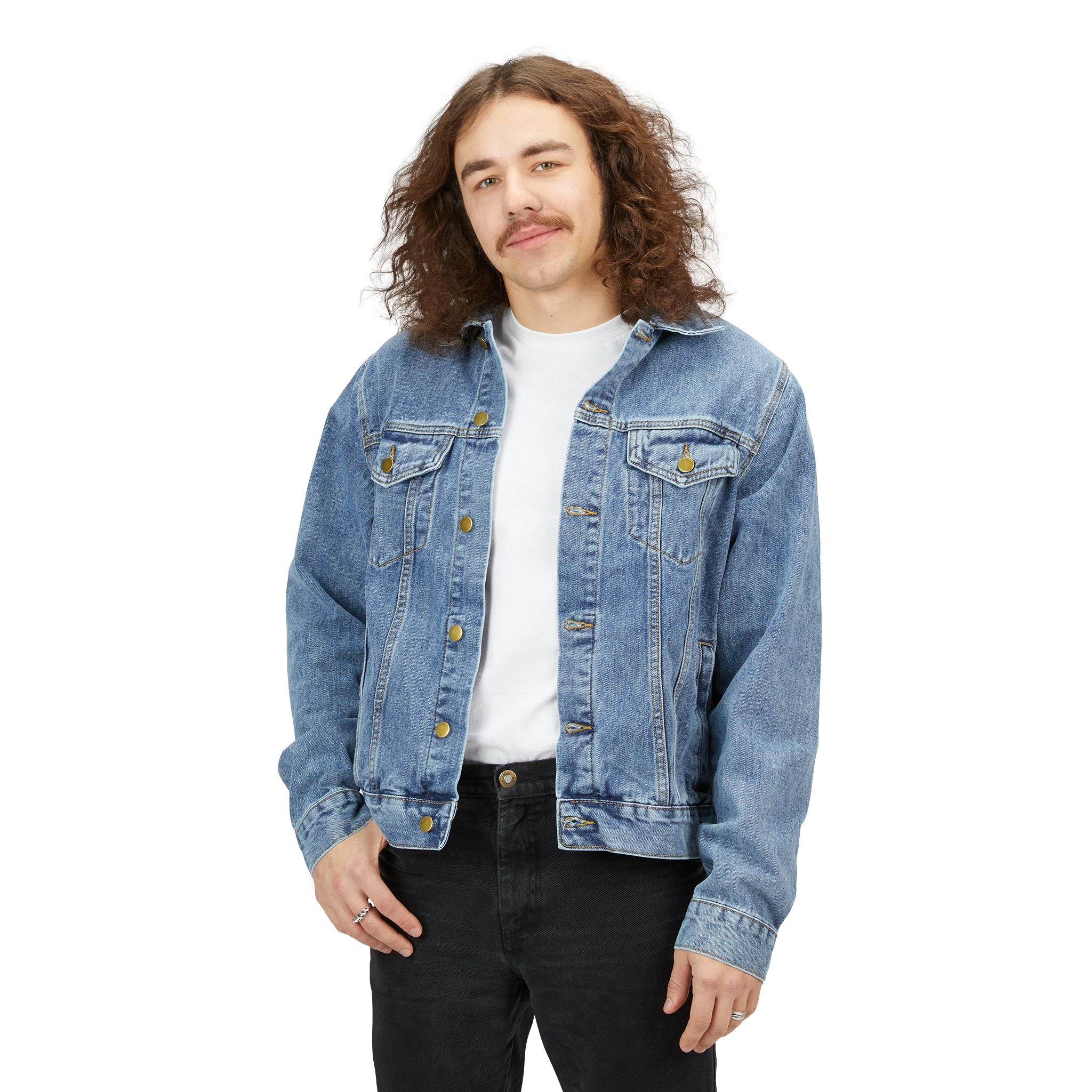Denim Jacket — Rose & SPVNN Graphic Back Patch