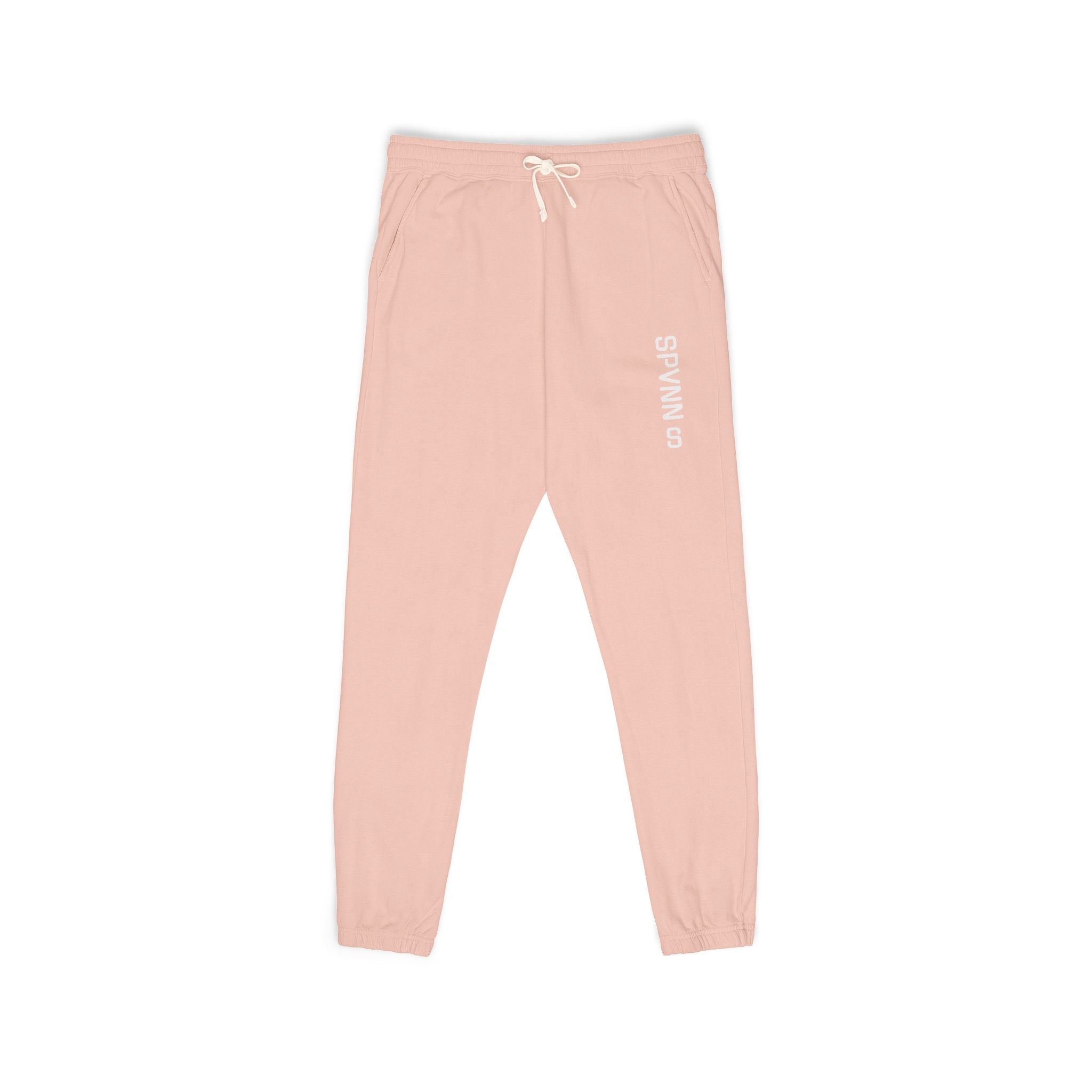 SPVNN Garment-Dyed Fleece Sweatpants — 'Survival of' Side Print