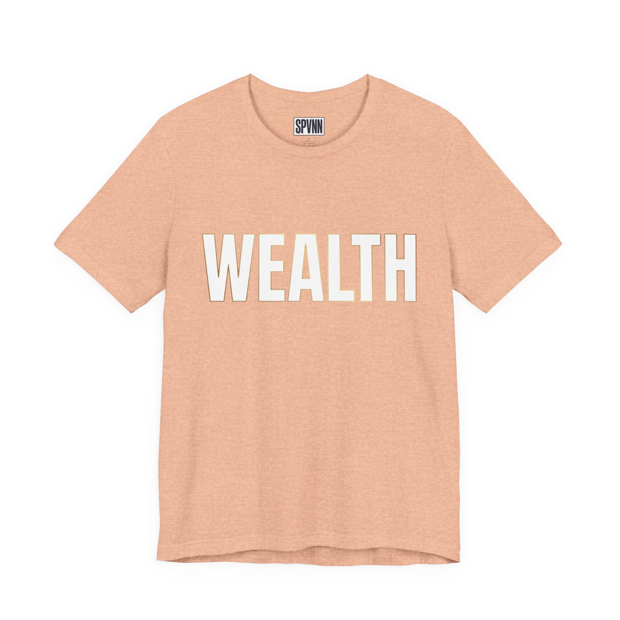 Wealth Graphic Tee — Bold 'WEALTH' Statement T-Shirt