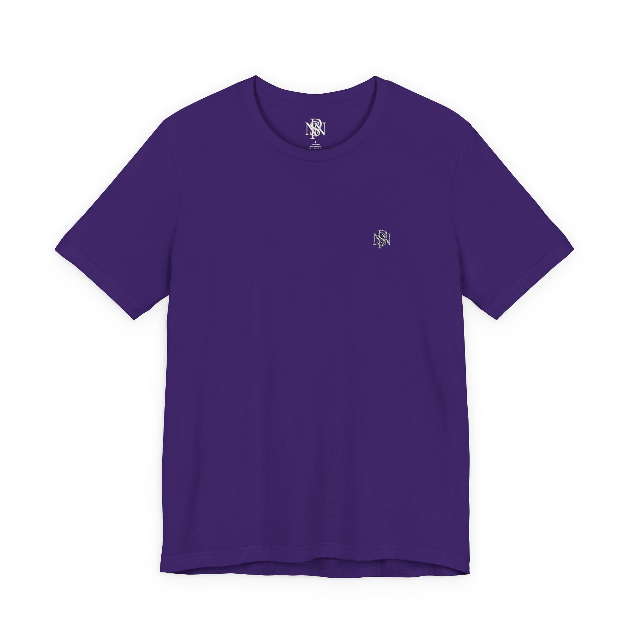 T-Shirt — Minimal Tiny Rose Chest Graphic, Casual Everyday Tee