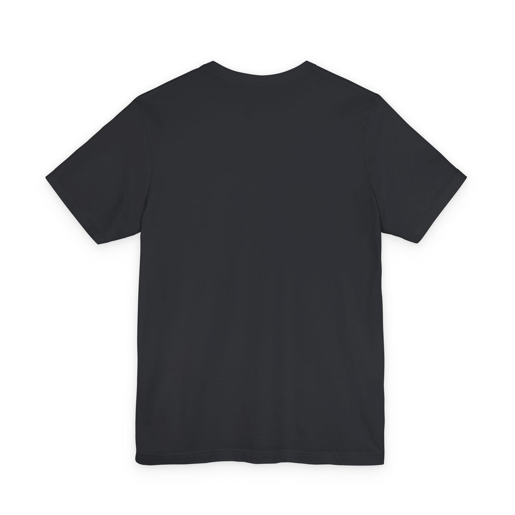 T-Shirt — Minimal Tiny Rose Chest Graphic, Casual Everyday Tee