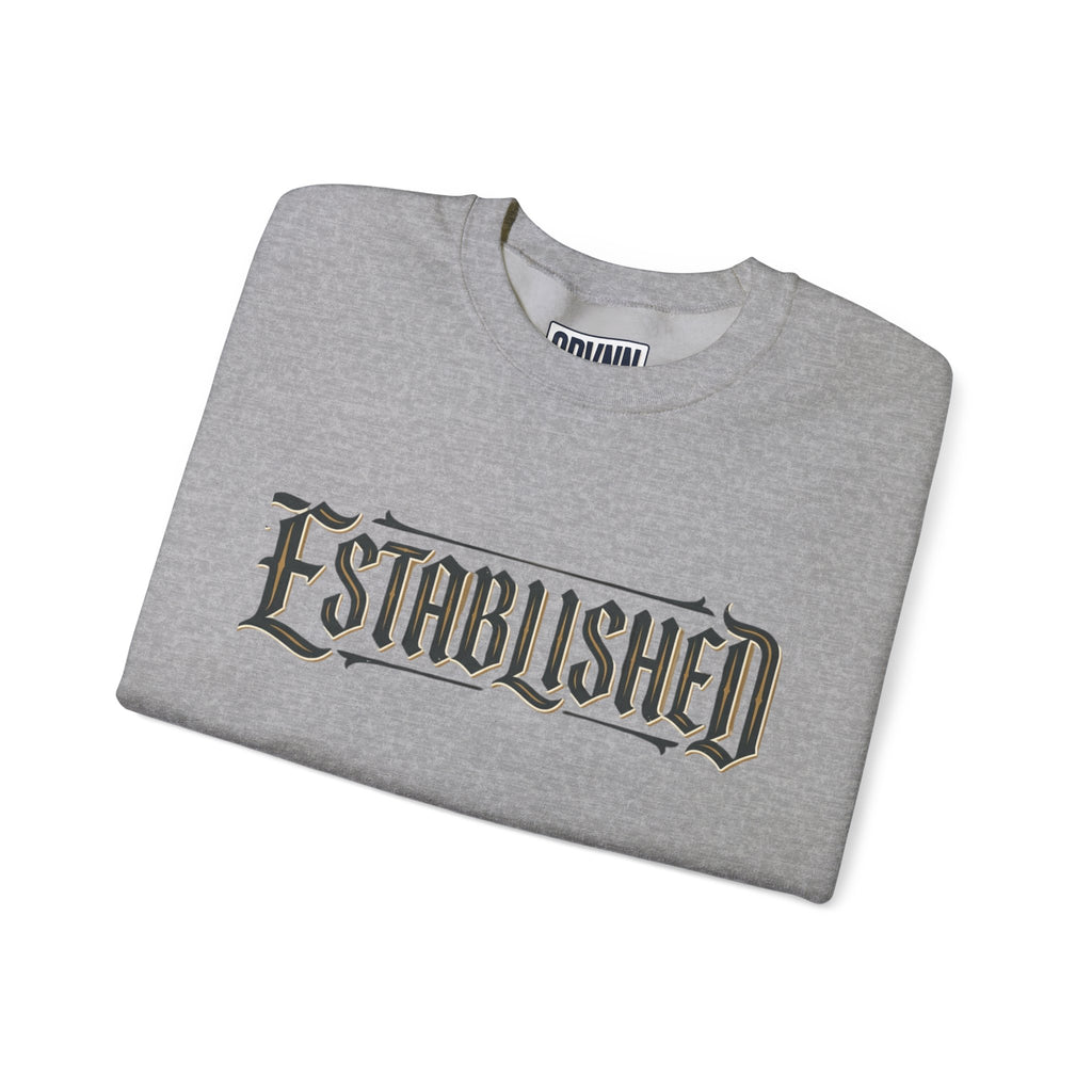Established Gothic Crewneck Sweatshirt — Vintage Metal Band Style