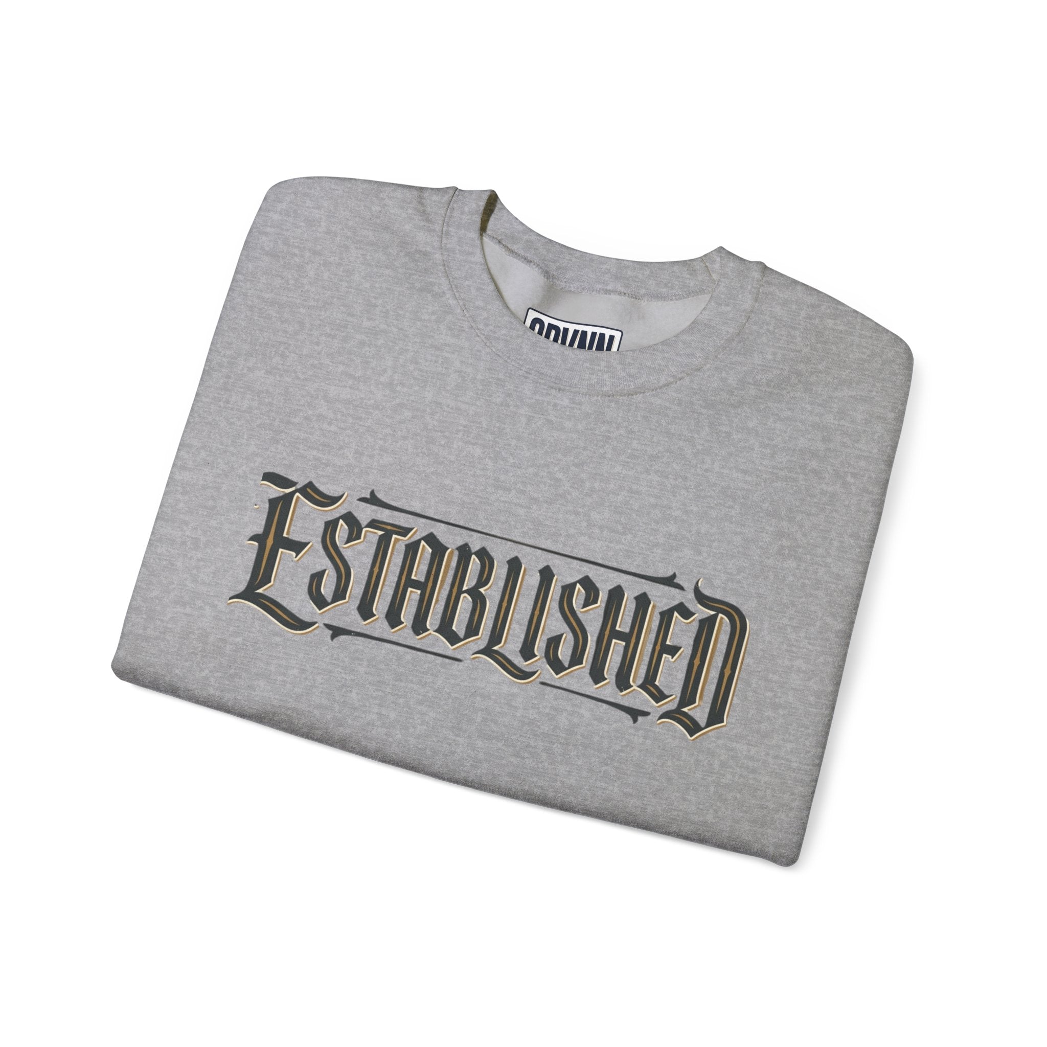 Established Gothic Crewneck Sweatshirt — Vintage Metal Band Style