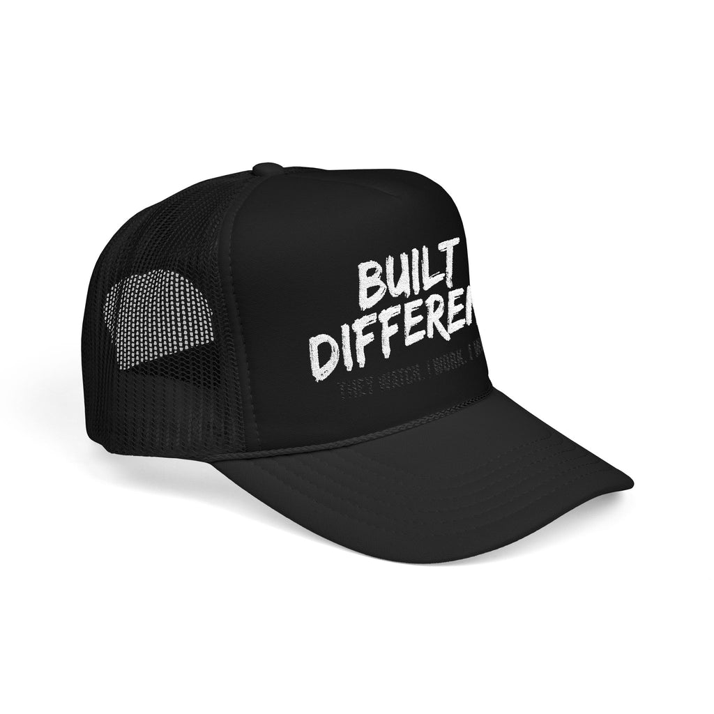 Trucker Hat — "Built Different" Foam Mesh Cap