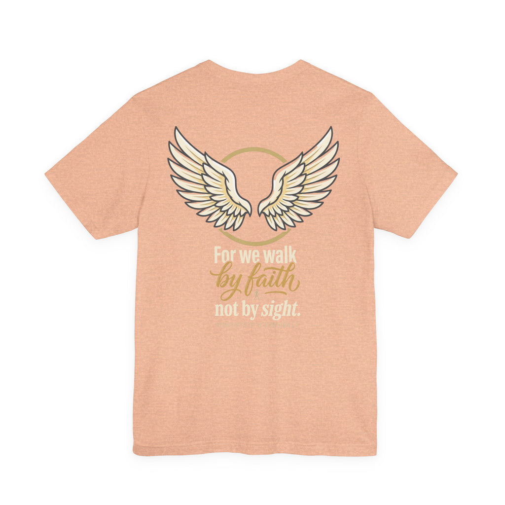 Faith Over Fear Tee — Angel Wings Christian Graphic T-Shirt