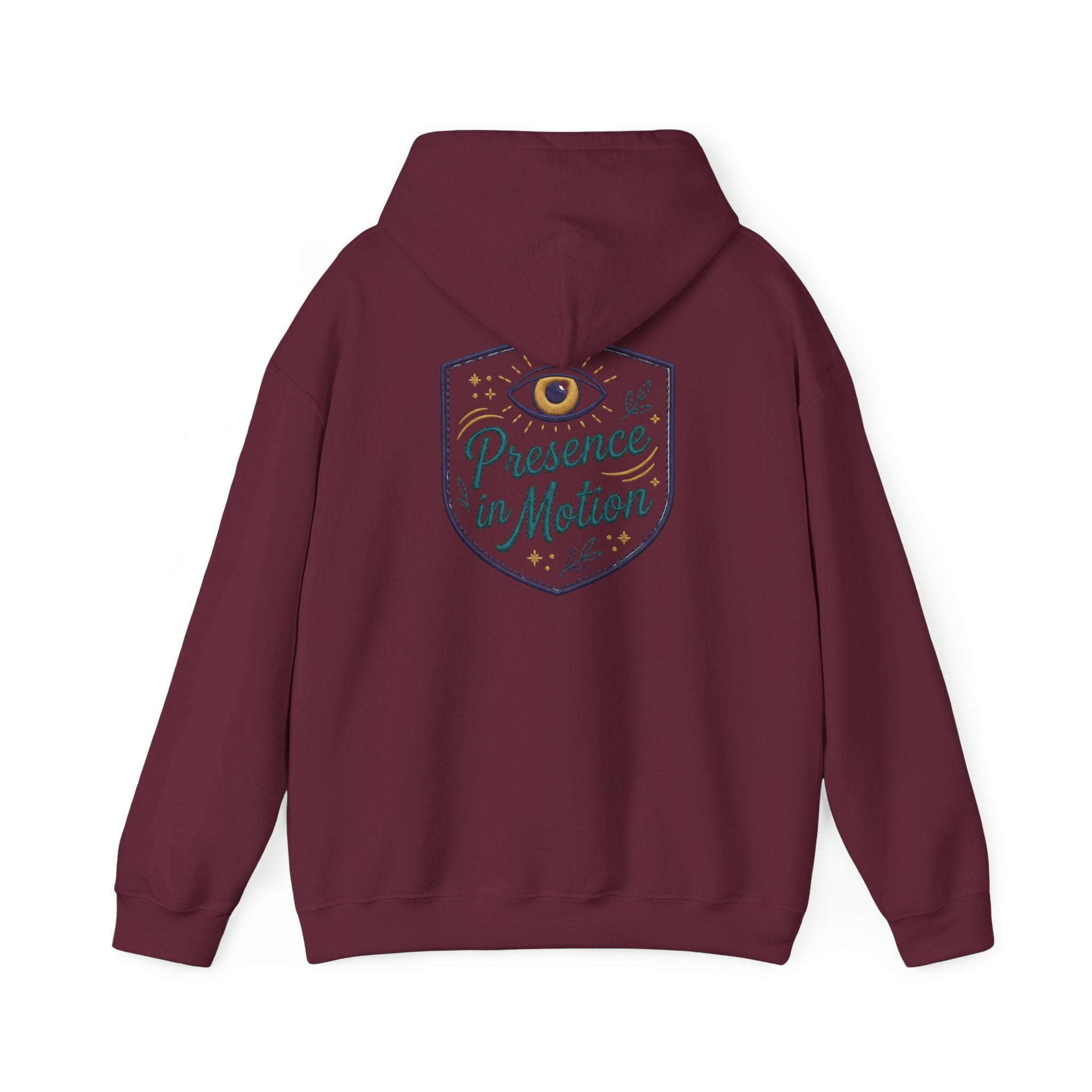 Presence in Motion Hoodie - Minimal Monogram Pullover