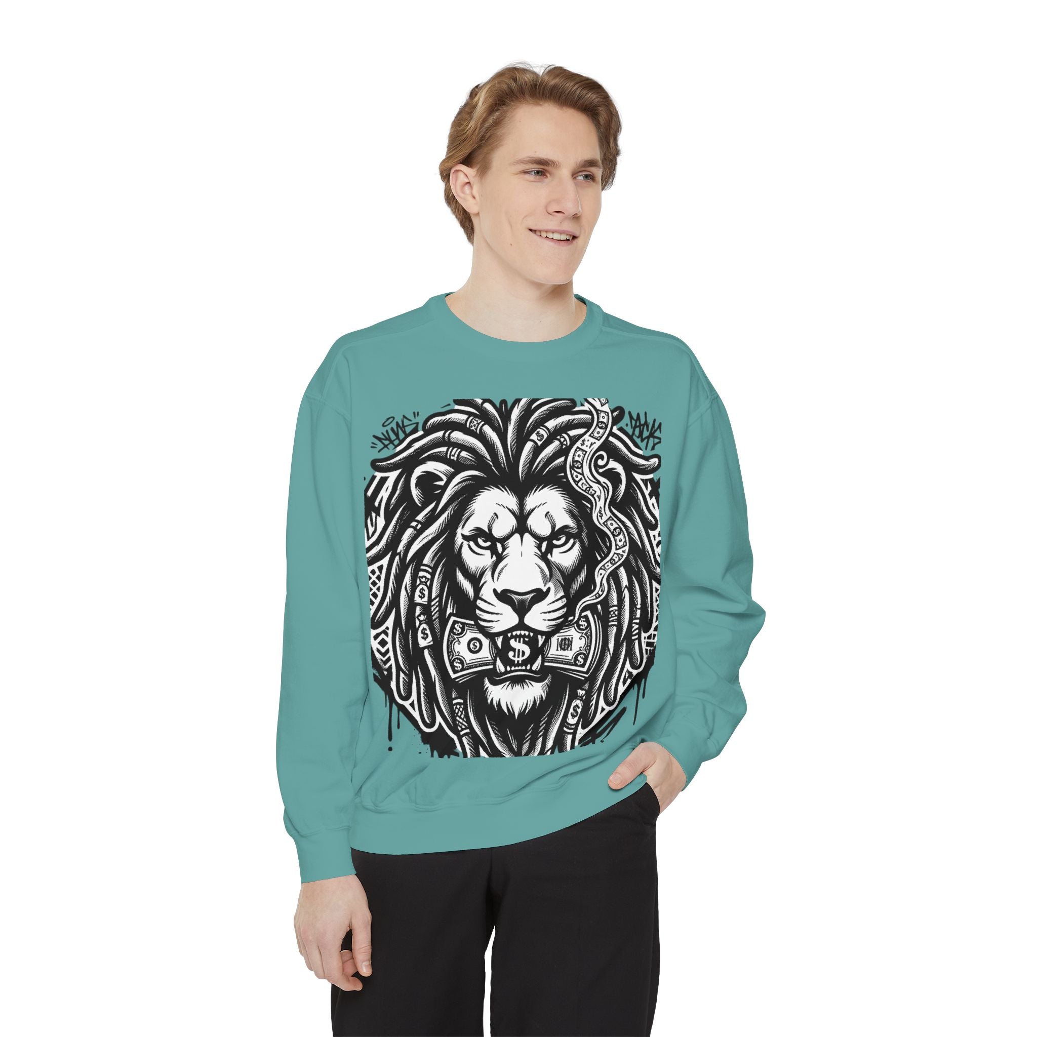 SPVNN Graffiti Lion Crewneck — Built Different Sweatshirt