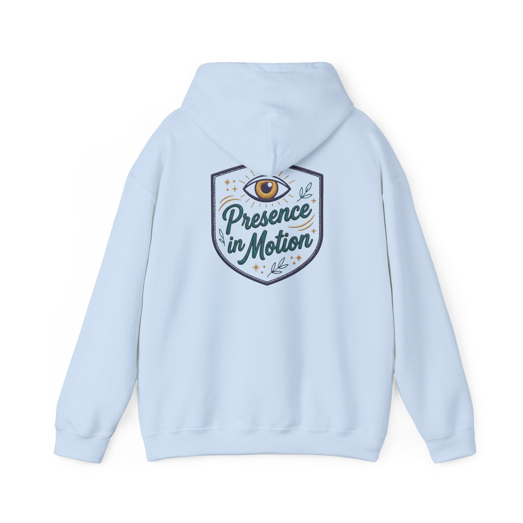 Presence in Motion Hoodie - Minimal Monogram Pullover