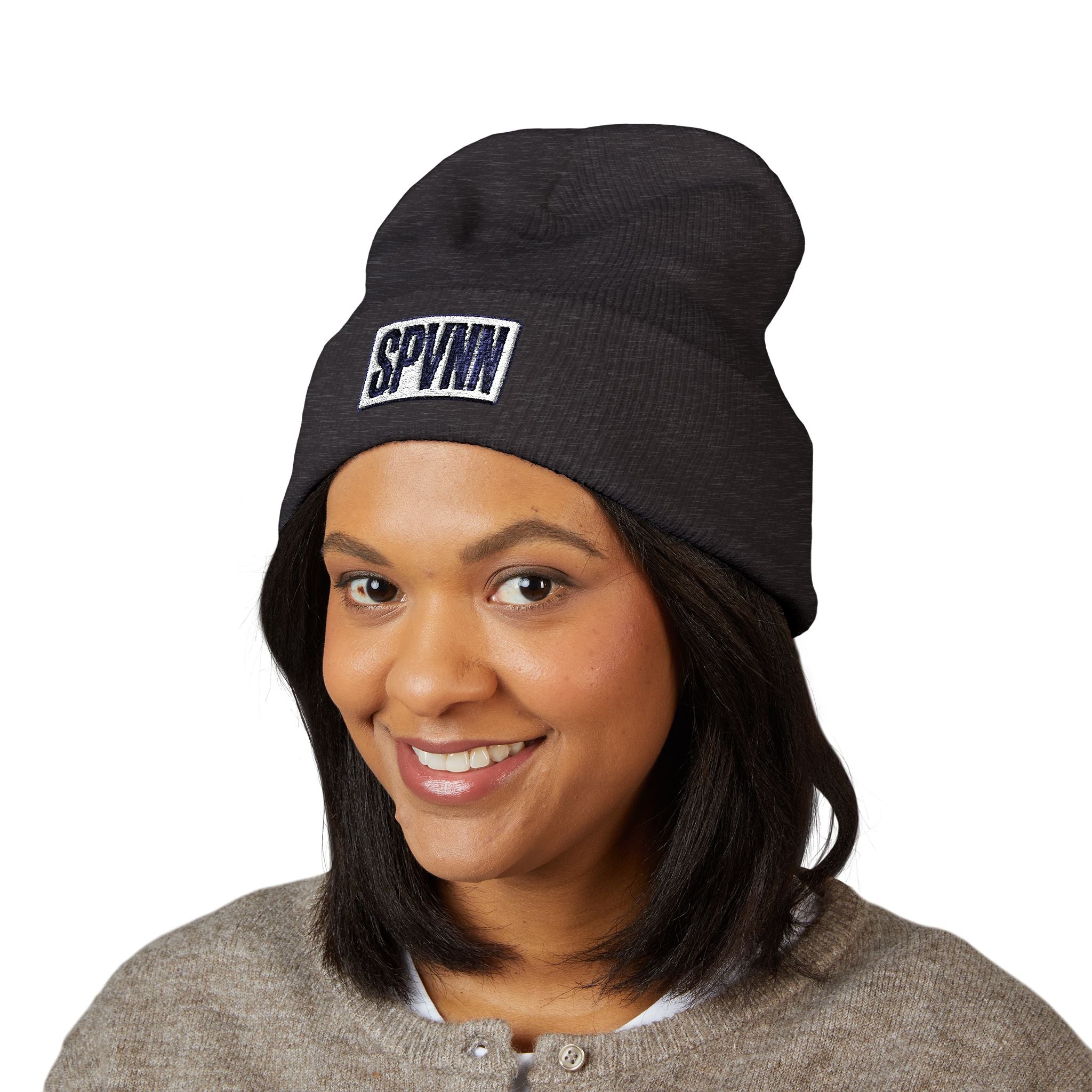 SPVNN Classic Cuffed Beanie — Embroidered Logo Knit Hat