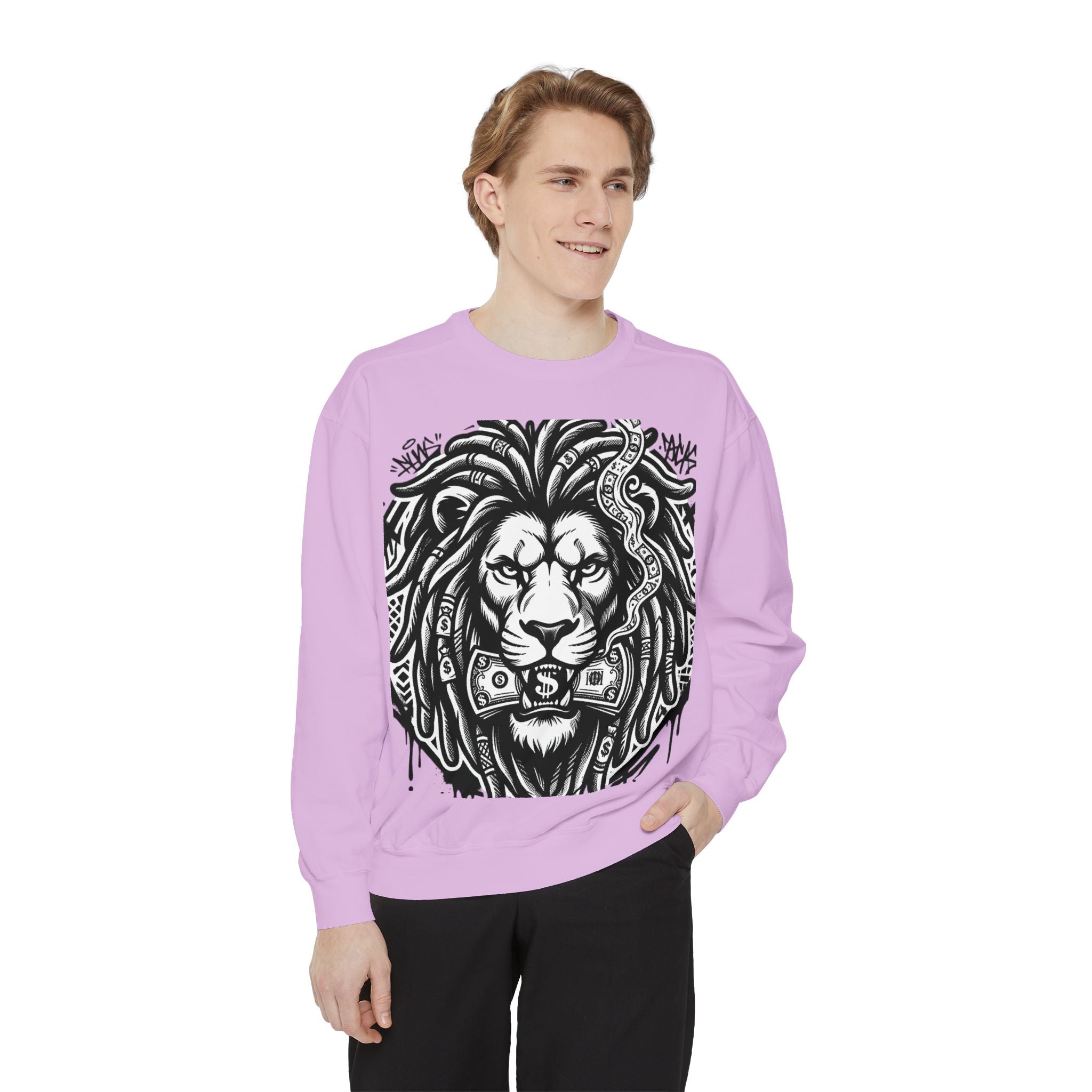 SPVNN Graffiti Lion Crewneck — Built Different Sweatshirt