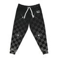 Black Checkered Athletic Sweatpants