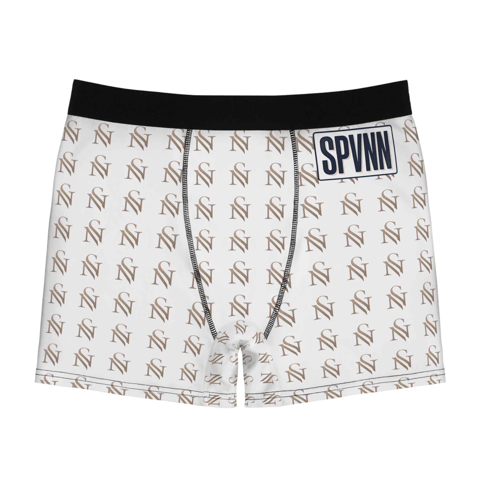 SPVNN Monogrammed Boxer Briefs — All-Over Logo Men's Underwear