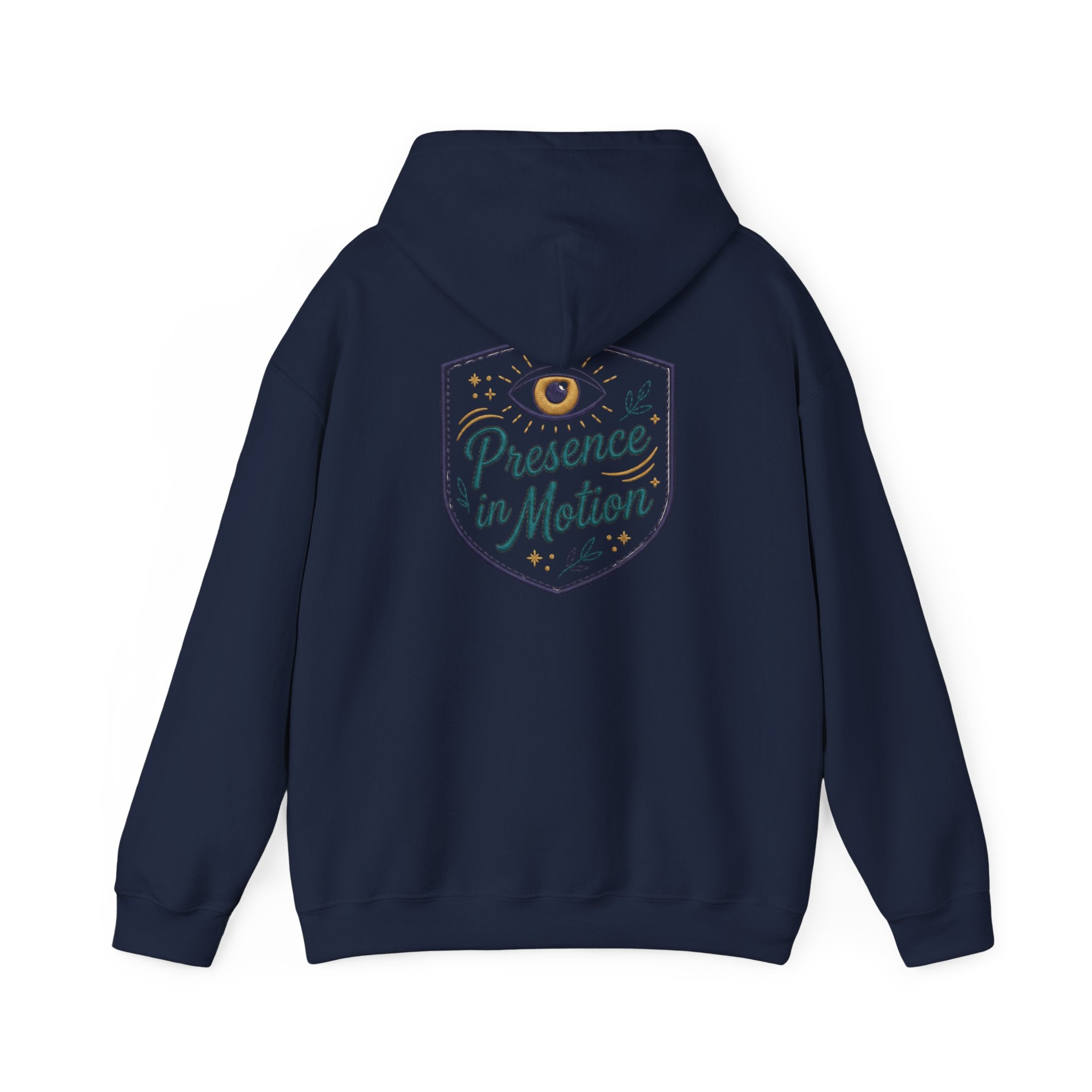 Presence in Motion Hoodie - Minimal Monogram Pullover