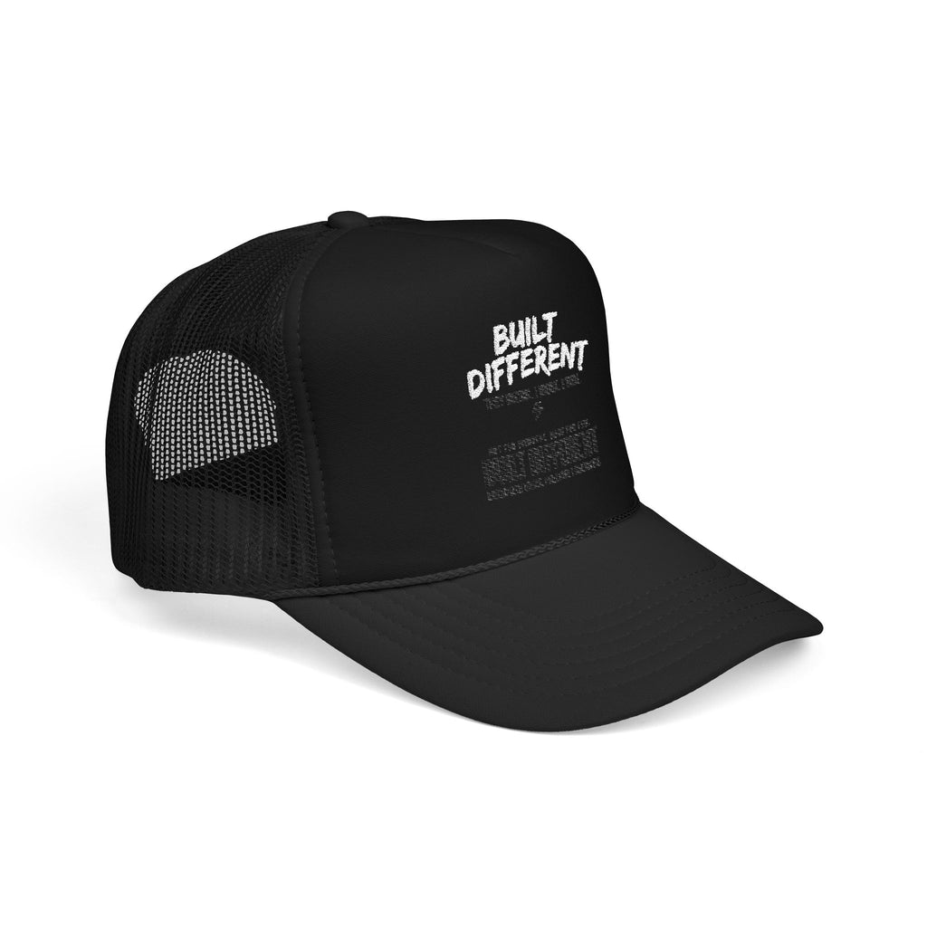 Trucker Hat — "Built Different" Foam Mesh Cap