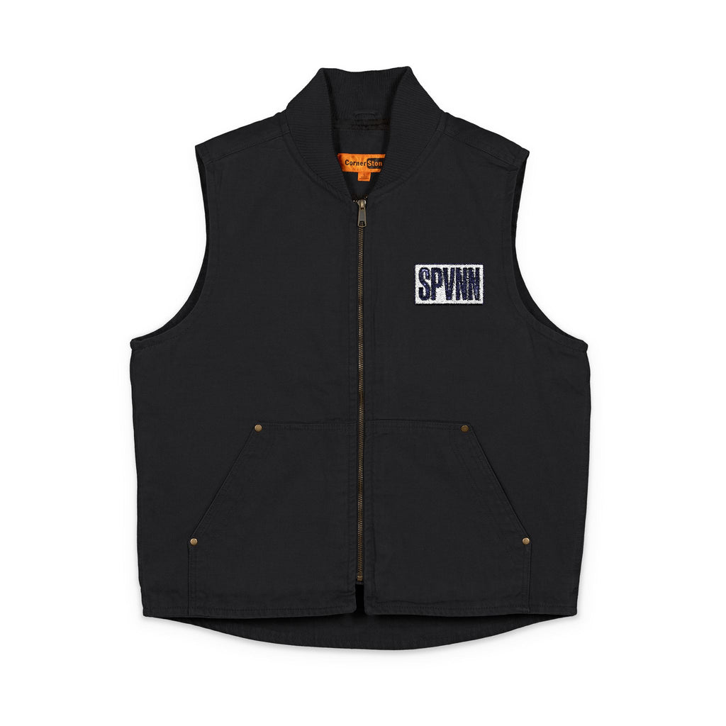 SPVNN Washed Duck Cloth Vest — Embroidered Chest Patch