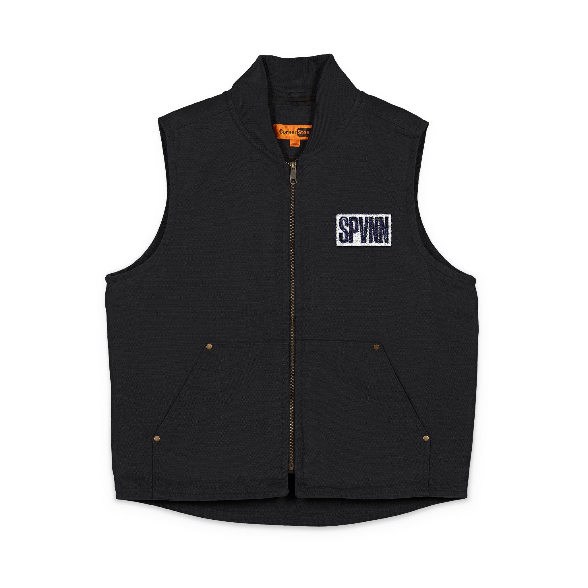 SPVNN Washed Duck Cloth Vest — Embroidered Chest Patch