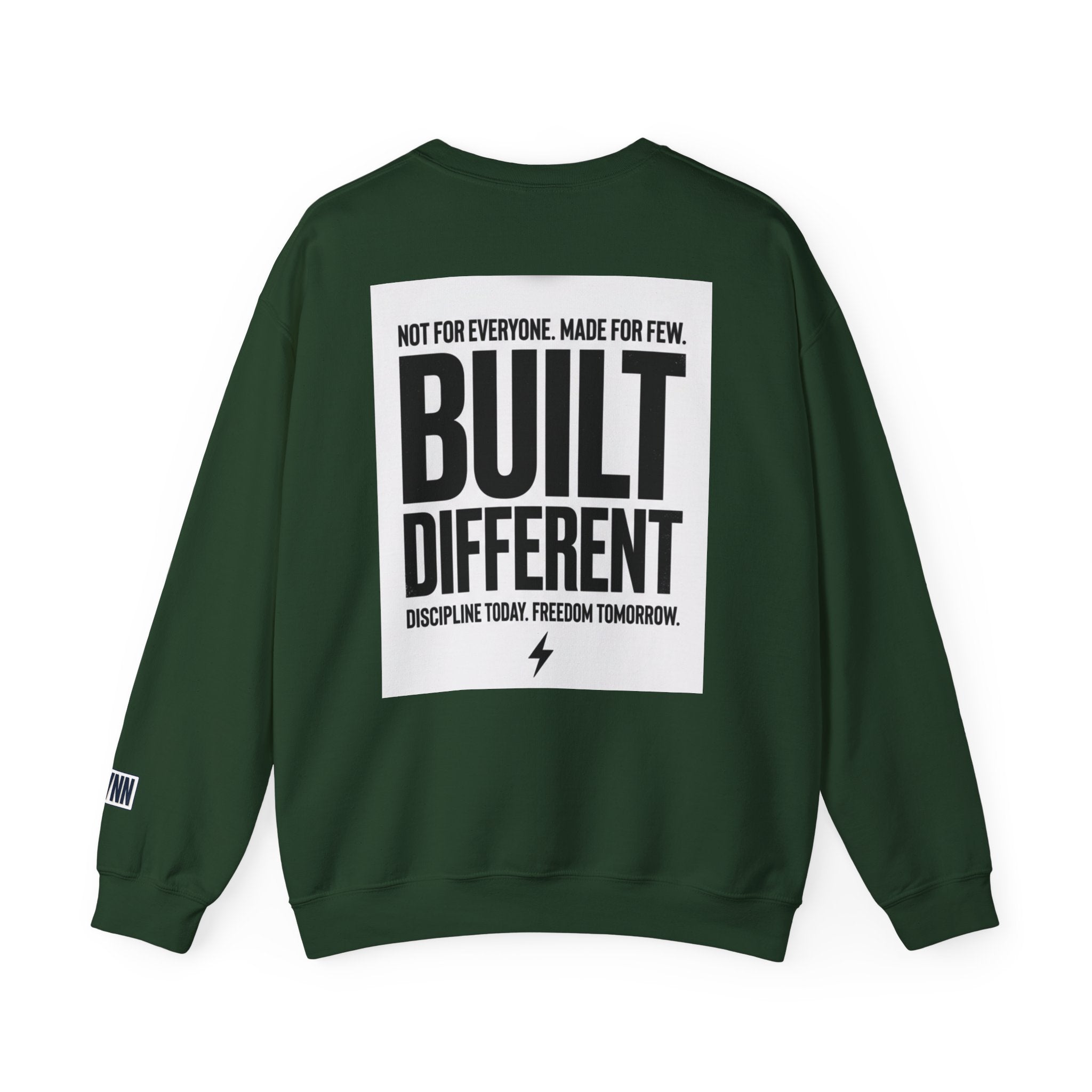 Built Different Crewneck Sweatshirt — "They Watch. I Work. I Win." Motivational Pullover