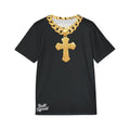 Jesus Cross Chain Jersey — "God's Plan" Athletic Tee