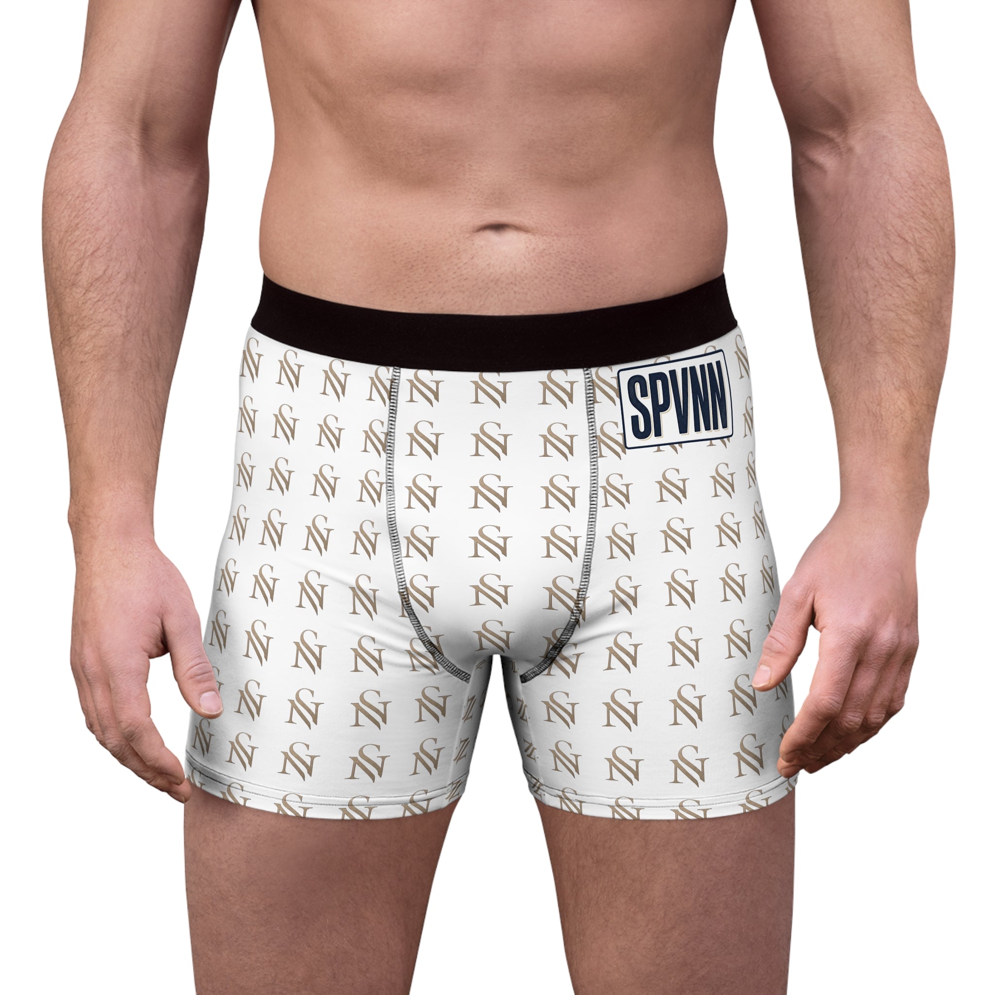SPVNN Monogrammed Boxer Briefs — All-Over Logo Men's Underwear