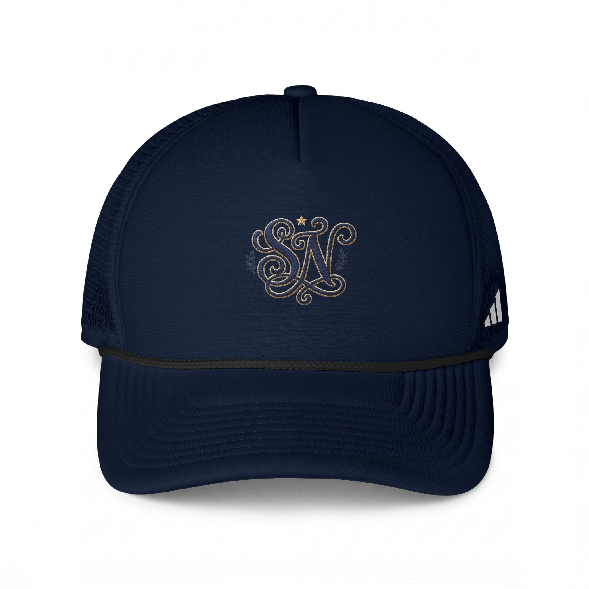 Trucker Cap — Embroidered 'SN' Logo Snapback