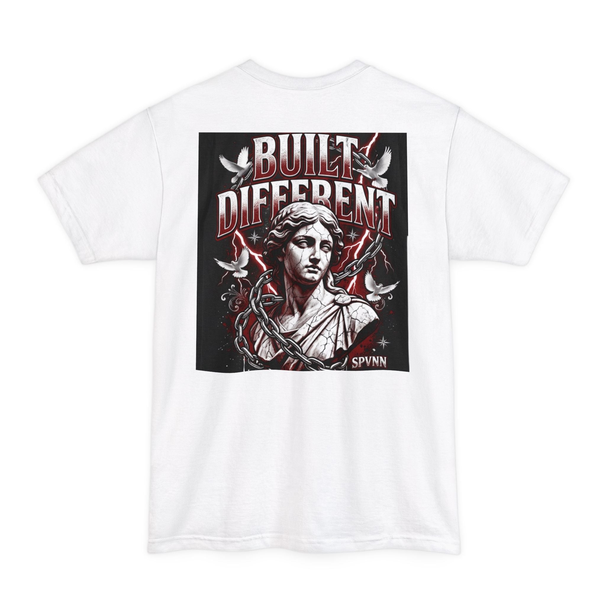 SPVNN Built Different Statue Graphic Tee — Vintage Gothic Streetwear
