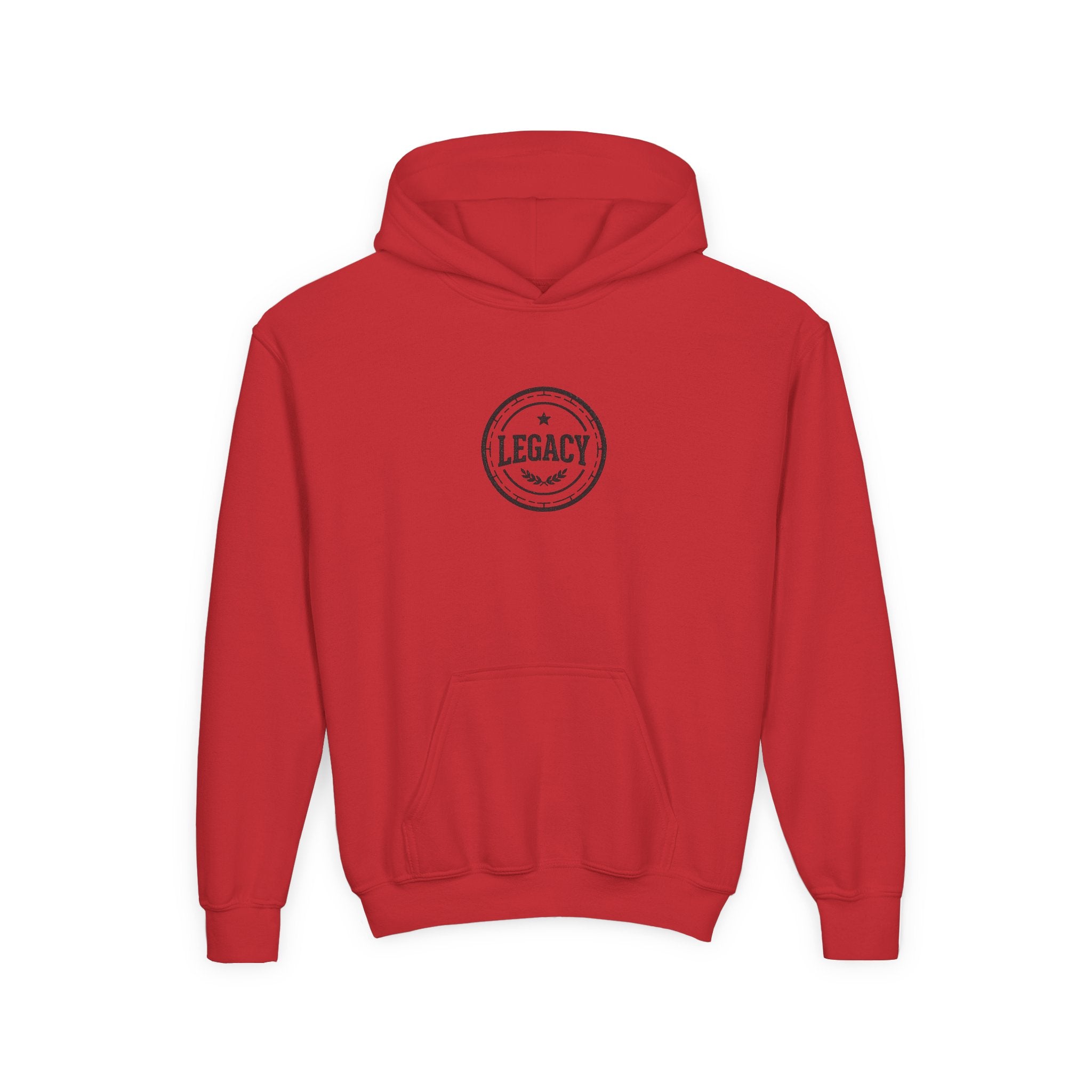 Youth Hoodie – 'Legacy' Vintage Circle Logo Sweatshirt