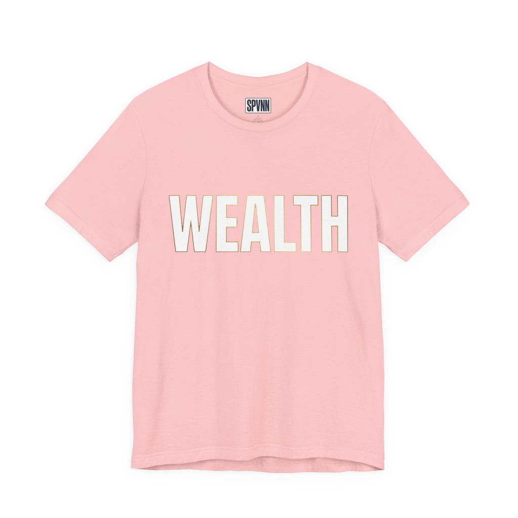 Wealth Graphic Tee — Bold 'WEALTH' Statement T-Shirt