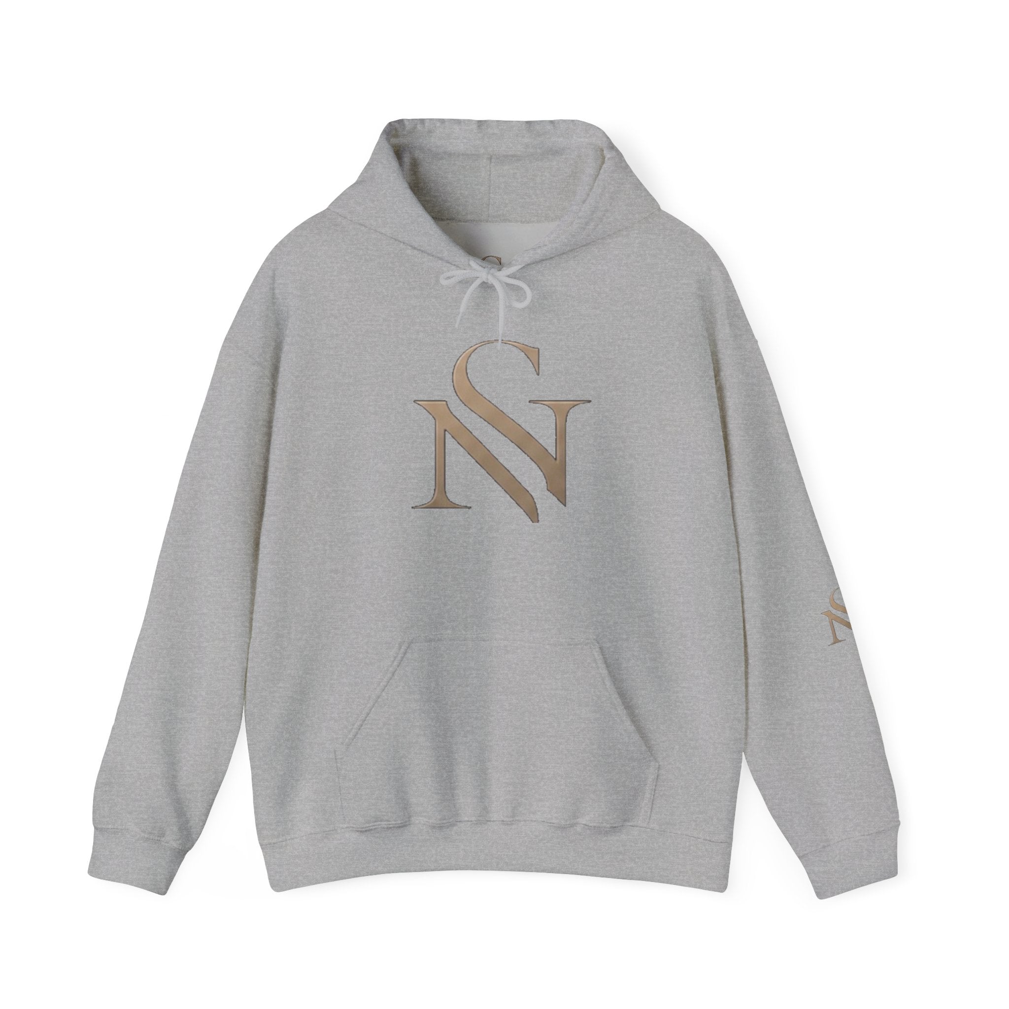Presence in Motion Hoodie - Minimal Monogram Pullover