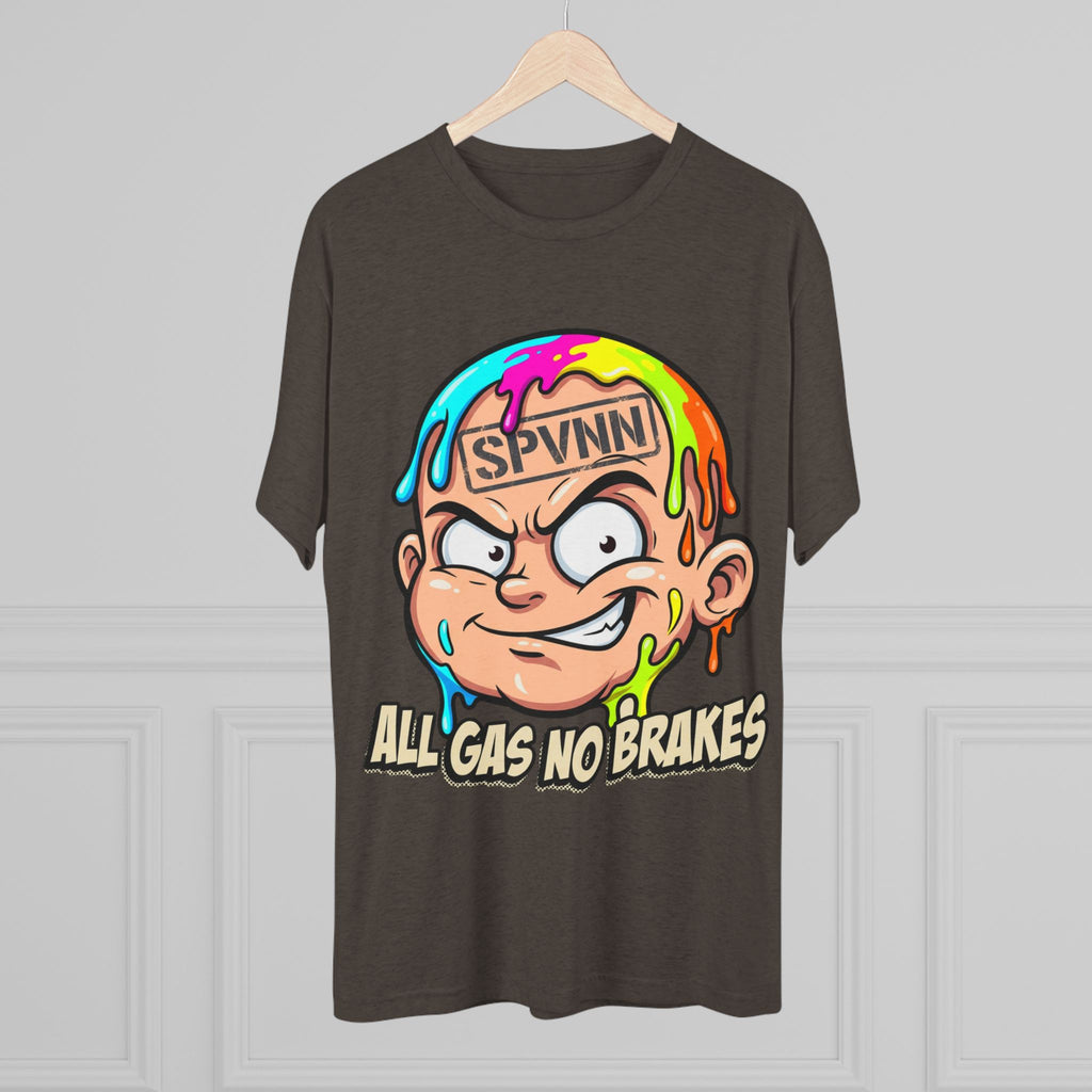All Gas No Brakes Colorful Drip Graphic Tee