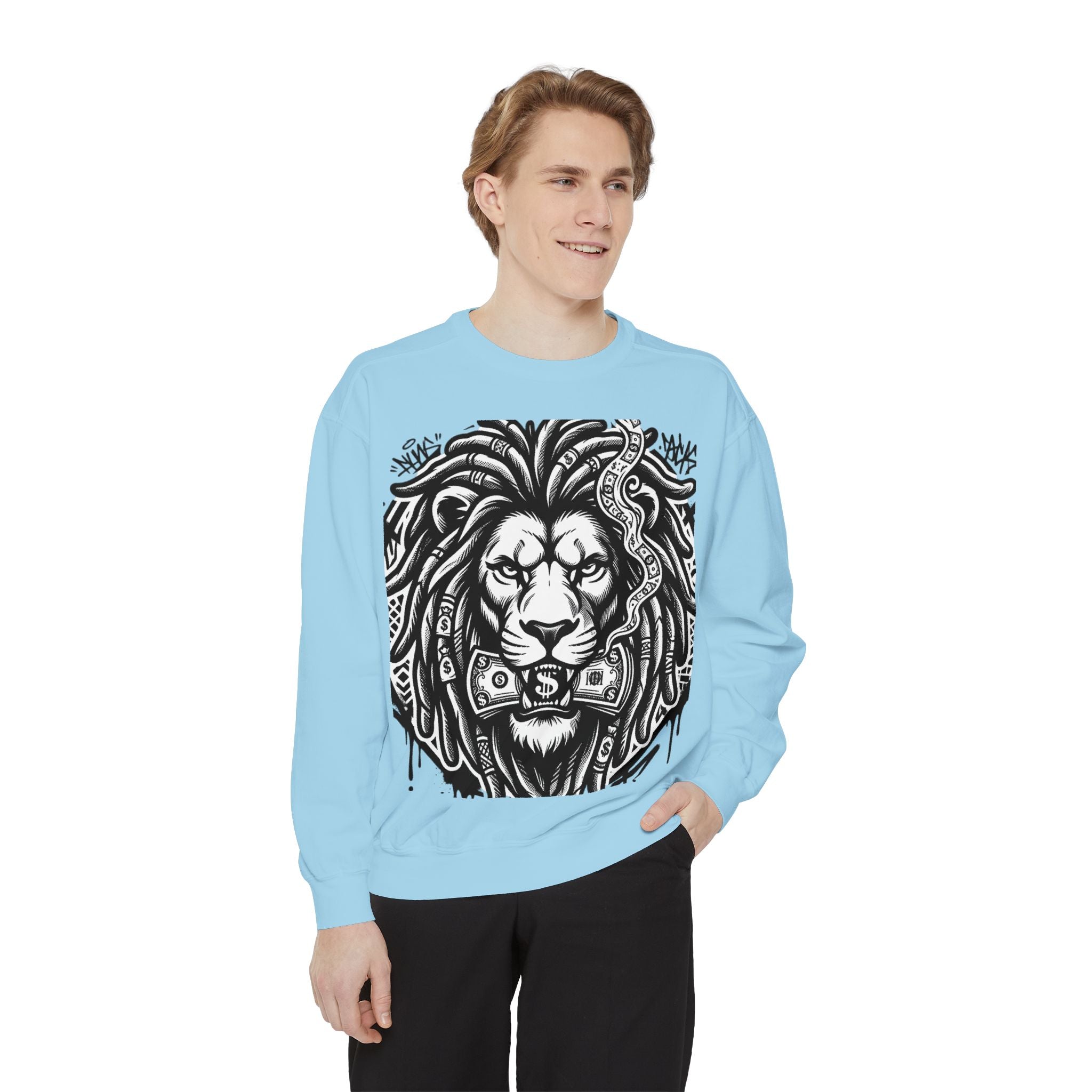 SPVNN Graffiti Lion Crewneck — Built Different Sweatshirt