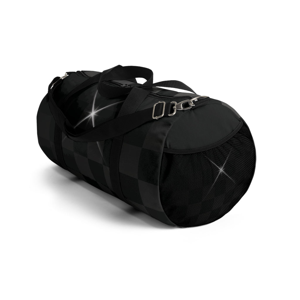 Black Checkerboard Duffel Bag