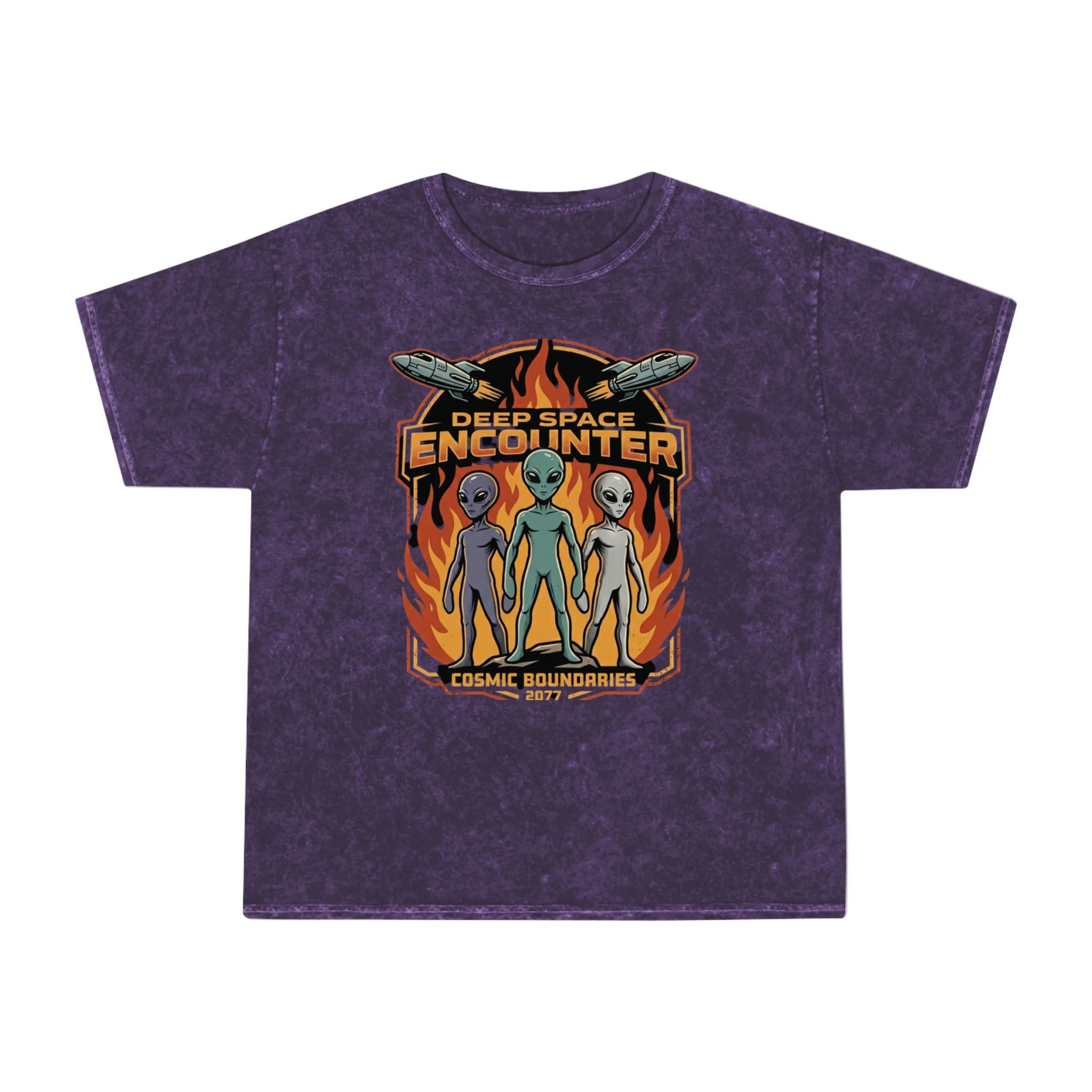 Deep Space Encounter Alien T-Shirt — Astra Defenders Graphic Tee