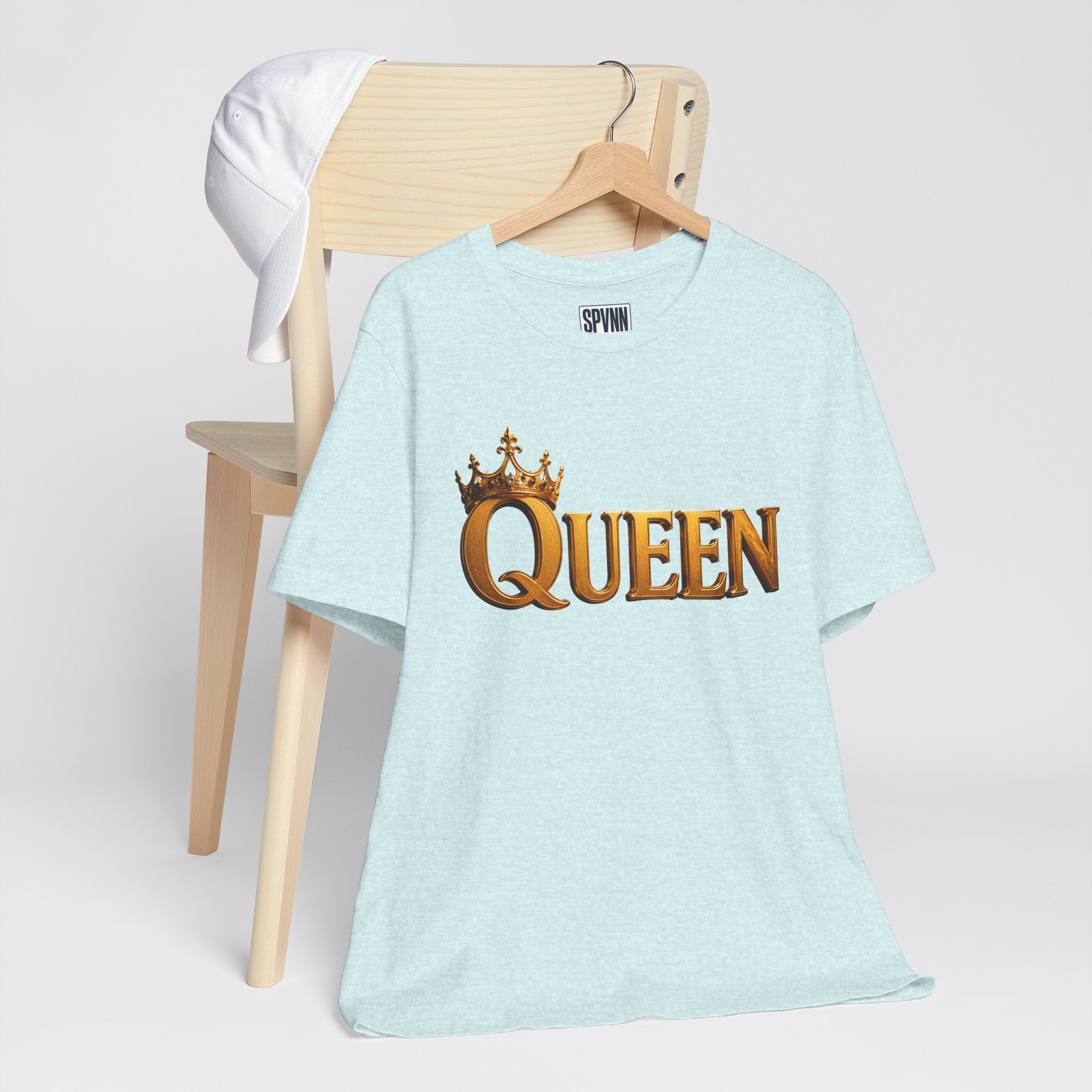 Queen Crown T-Shirt — Gold Royalty Graphic Tee