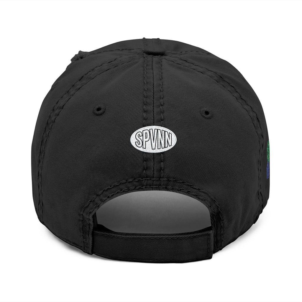 Distressed Embroidered Hat